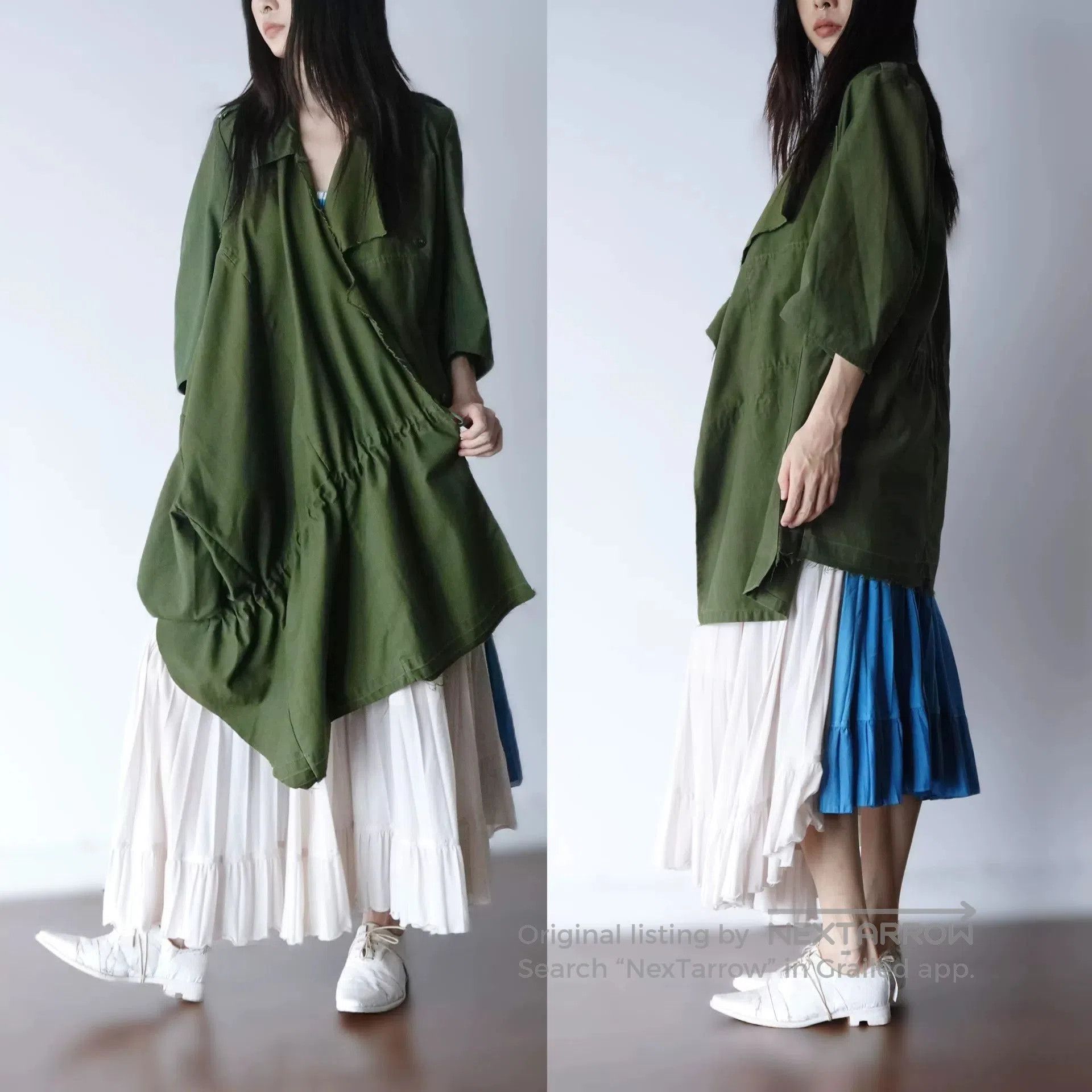 Other Deconstructed Military Style Women's Jacket. Size M / US 6-8 / IT 42-44 - 8 Thumbnail
