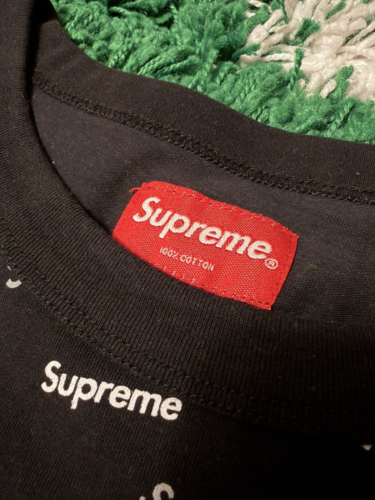 Supreme Supreme Scatter Ringer T-Shirt FW18 Size US XL / EU 56 / 4 - 4 Thumbnail