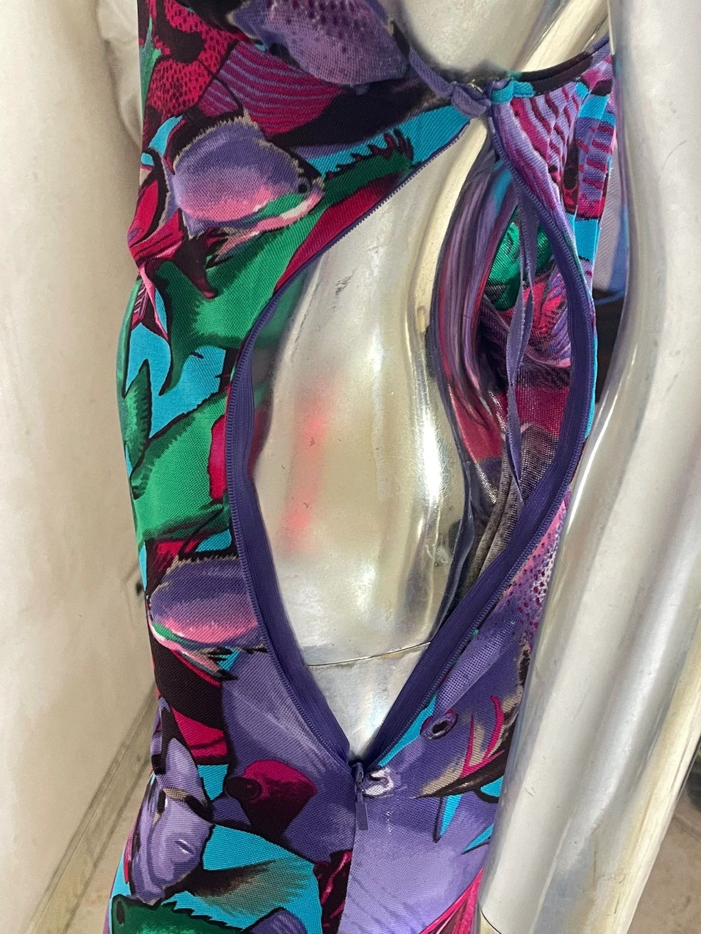 Versus VERSUS Vintage Tropical Fish Strapless Dress Size M / US 6-8 / IT 42-44 - 7 Thumbnail