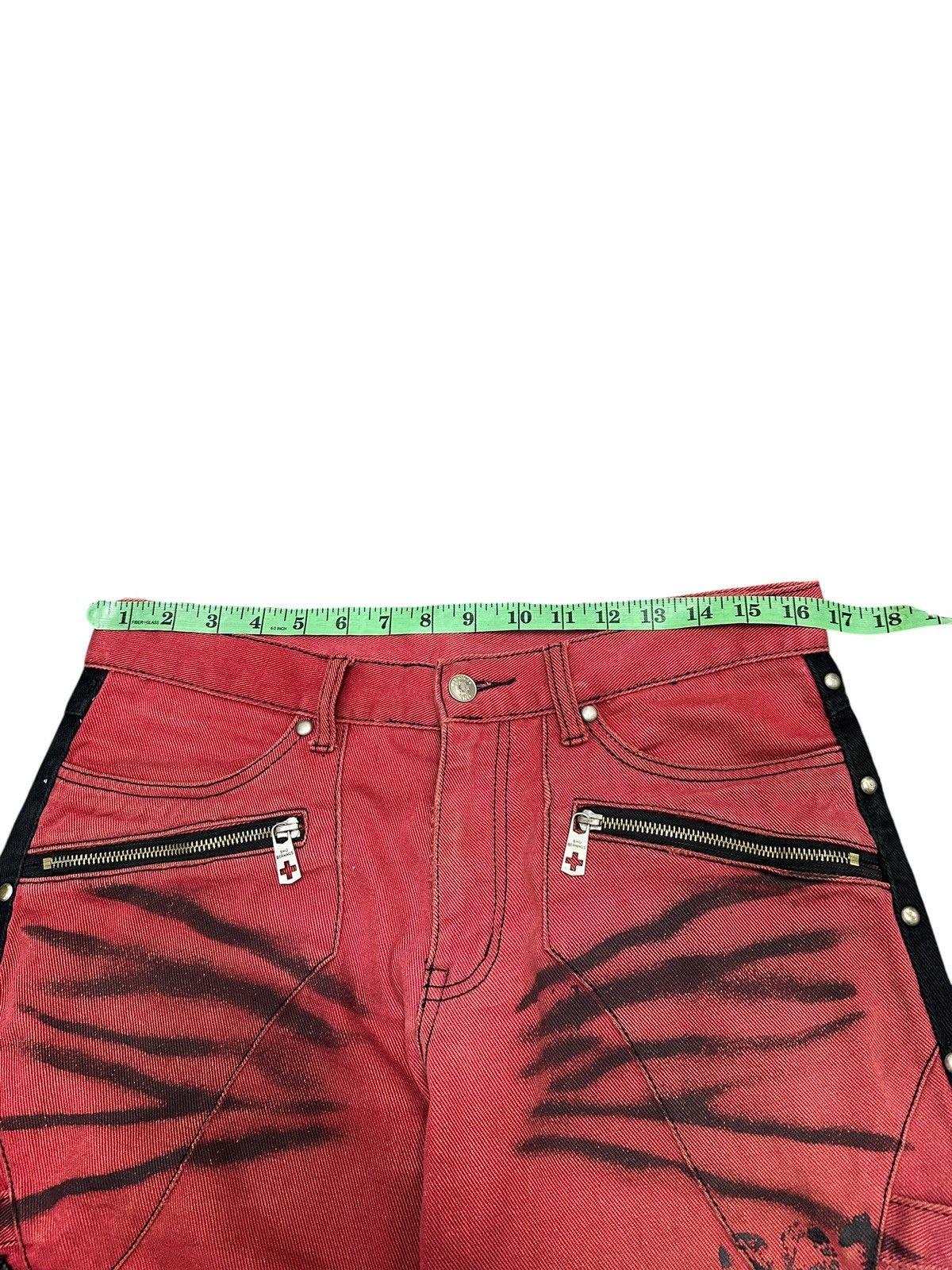 BERNINGS SHO Vintage Berning Sho Flare Original Distressed Punk Design Size US 34 / EU 50 - 12 Thumbnail