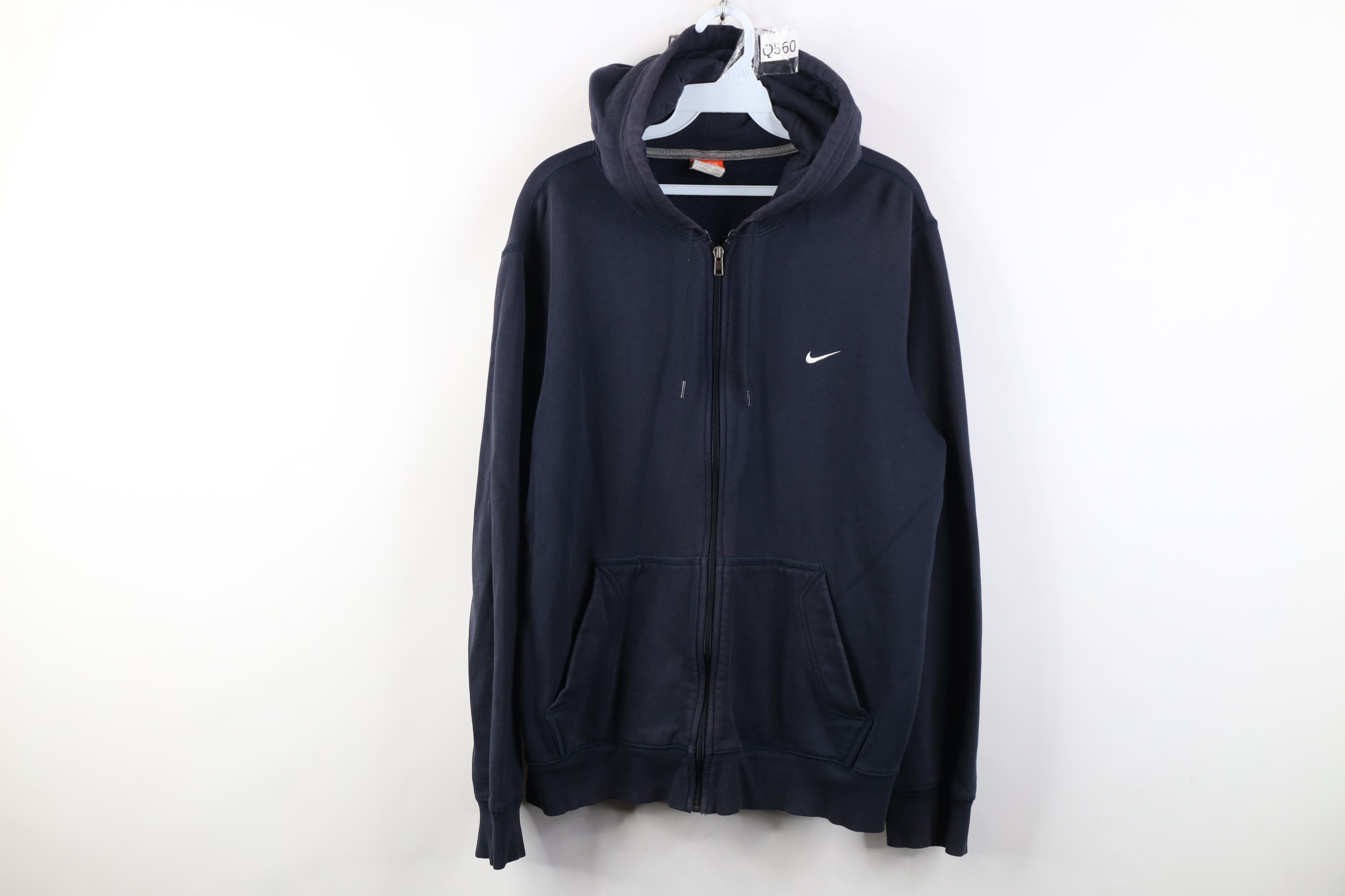 Nike Vintage Y2K Nike Scott Mini Swoosh Full Zip Hoodie Blue Size L / US 10 / IT 46 - 1 Thumbnail