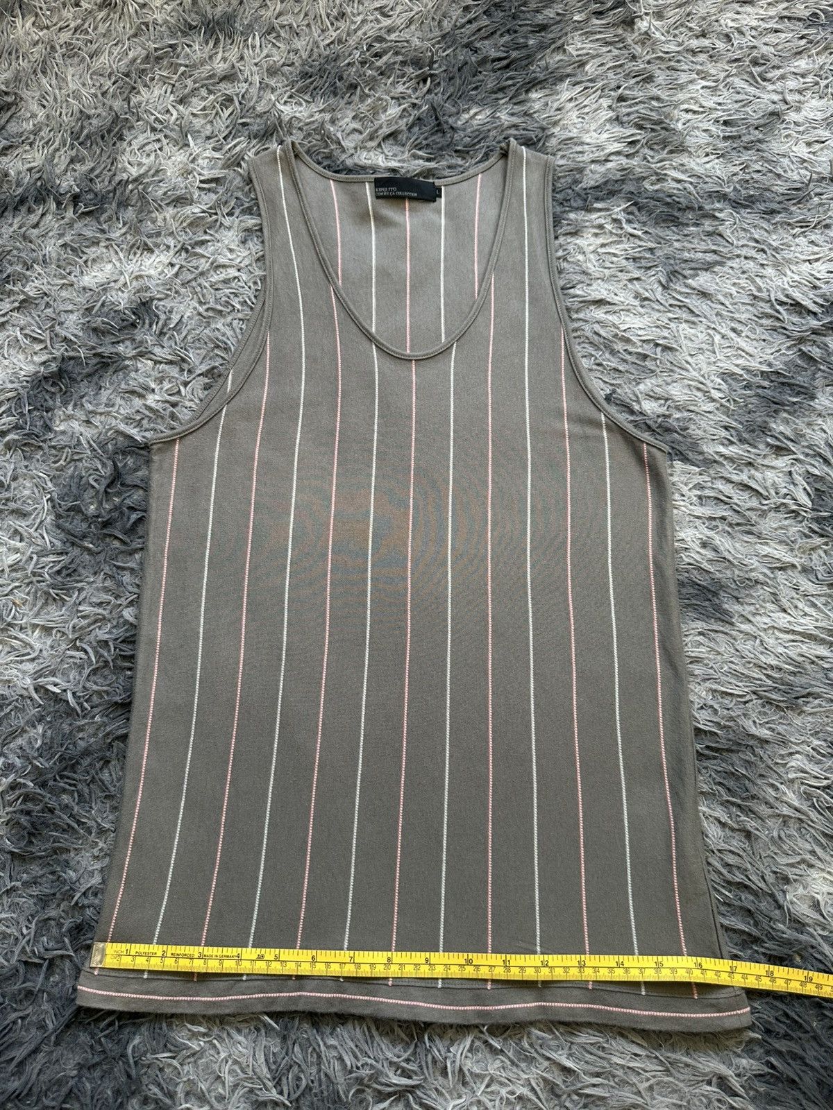 Japanese Brand 00’s Comme Ca Collection by Kenji Ito tank striped Size US M / EU 48-50 / 2 - 9 Thumbnail