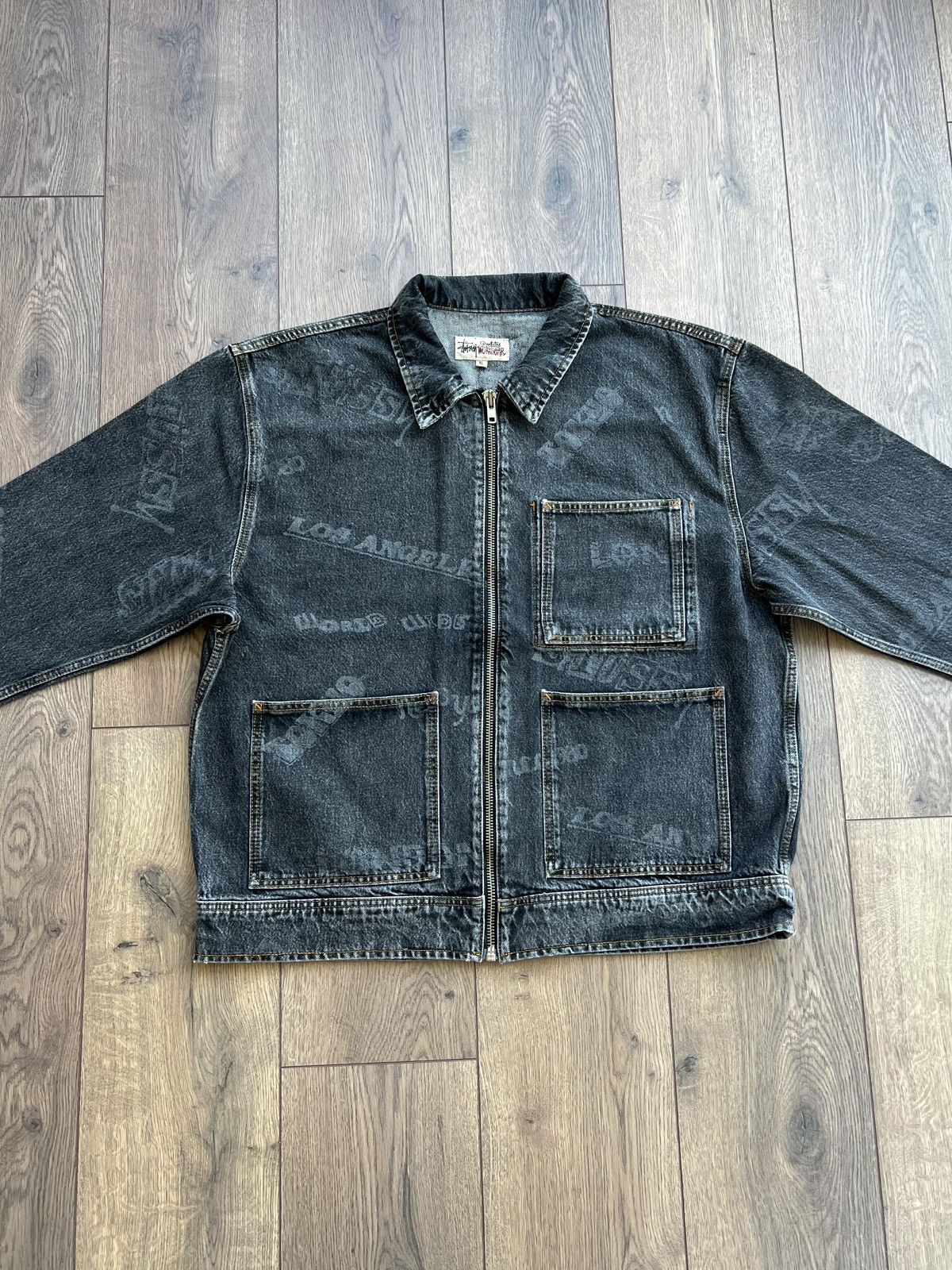 Stussy Stussy x Lance Mountain Worldwide Denim Work Jacket Size US XL / EU 56 / 4 - 2 Thumbnail