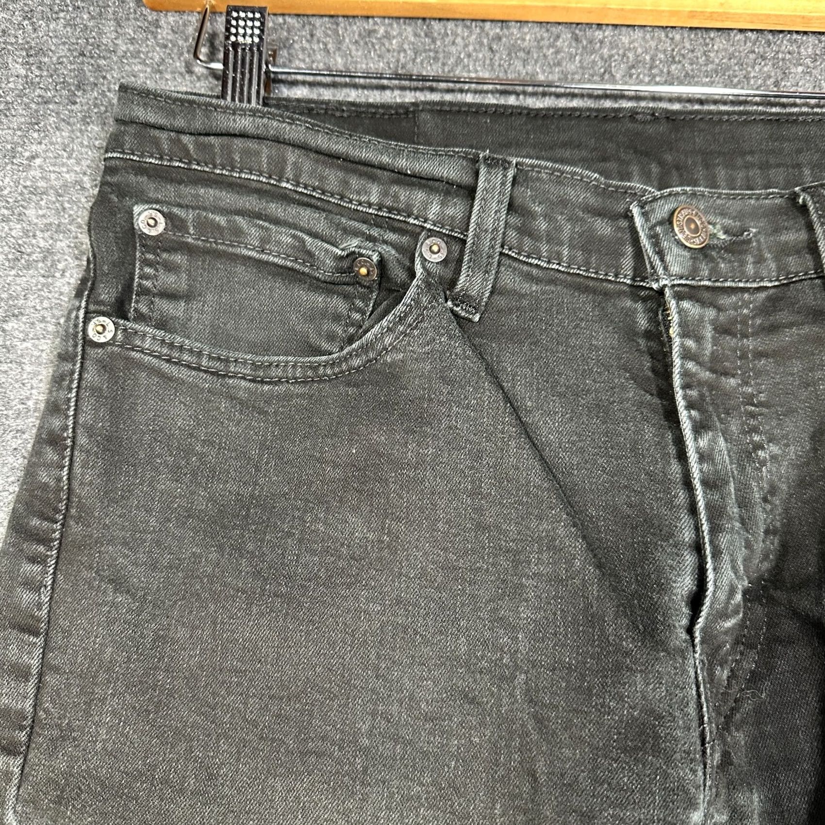 Levi's Levi's 511 Jeans Mens 34 Black Cotton Stretch Slim Fit Pockets Size US 34 / EU 50 - 4 Thumbnail