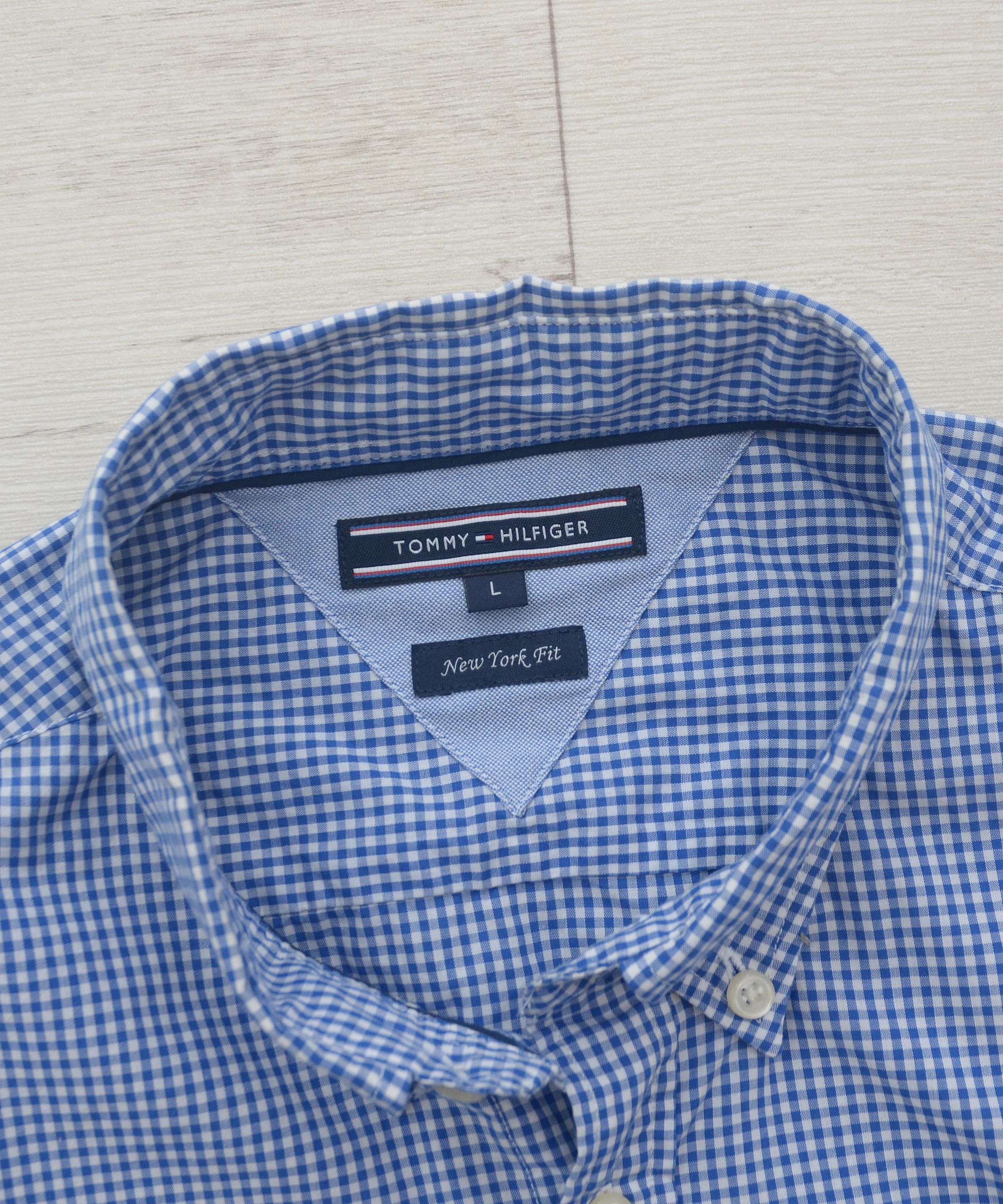 Tommy Hilfiger × Vintage Tommy Hilfiger long sleeved Check Shirt Blue Size US L / EU 52-54 / 3 - 9 Thumbnail