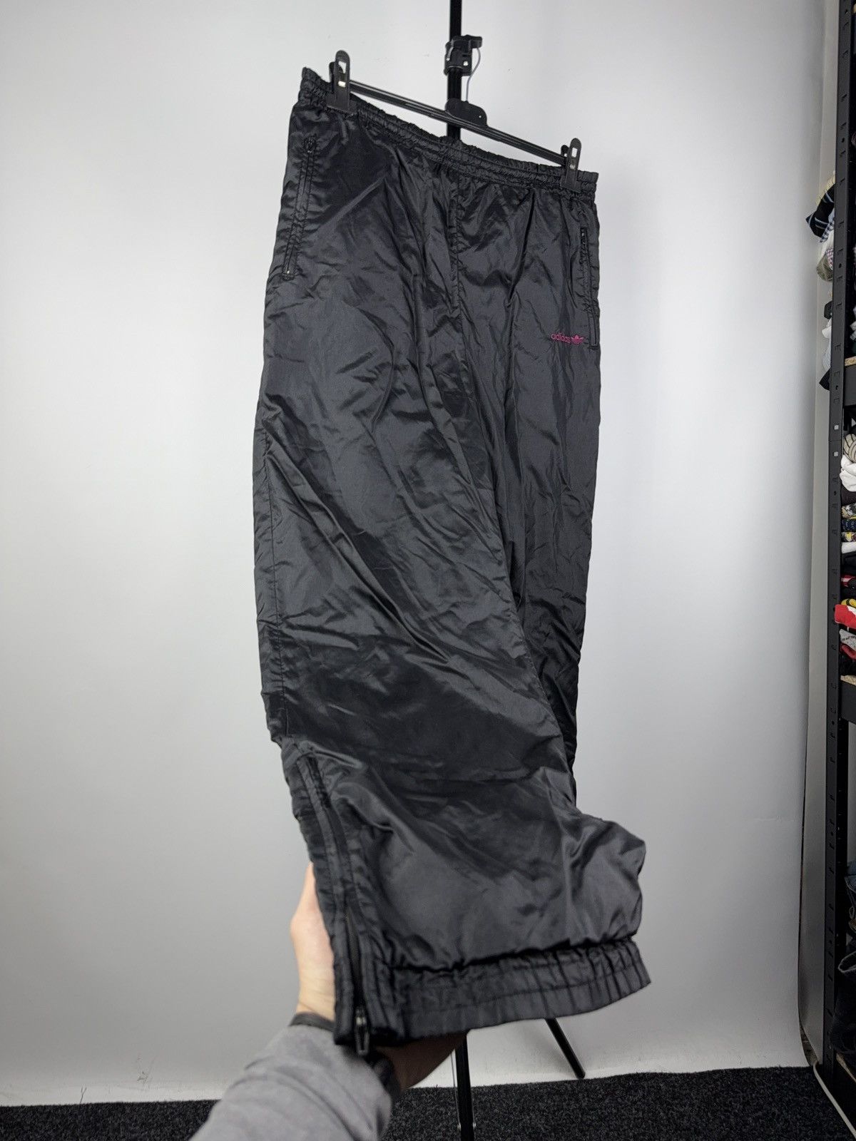 Adidas × Vintage Adidas Vintage 90s nylon pants Parachute Drill Baggy Y2K Size US 34 / EU 50 - 3 Thumbnail