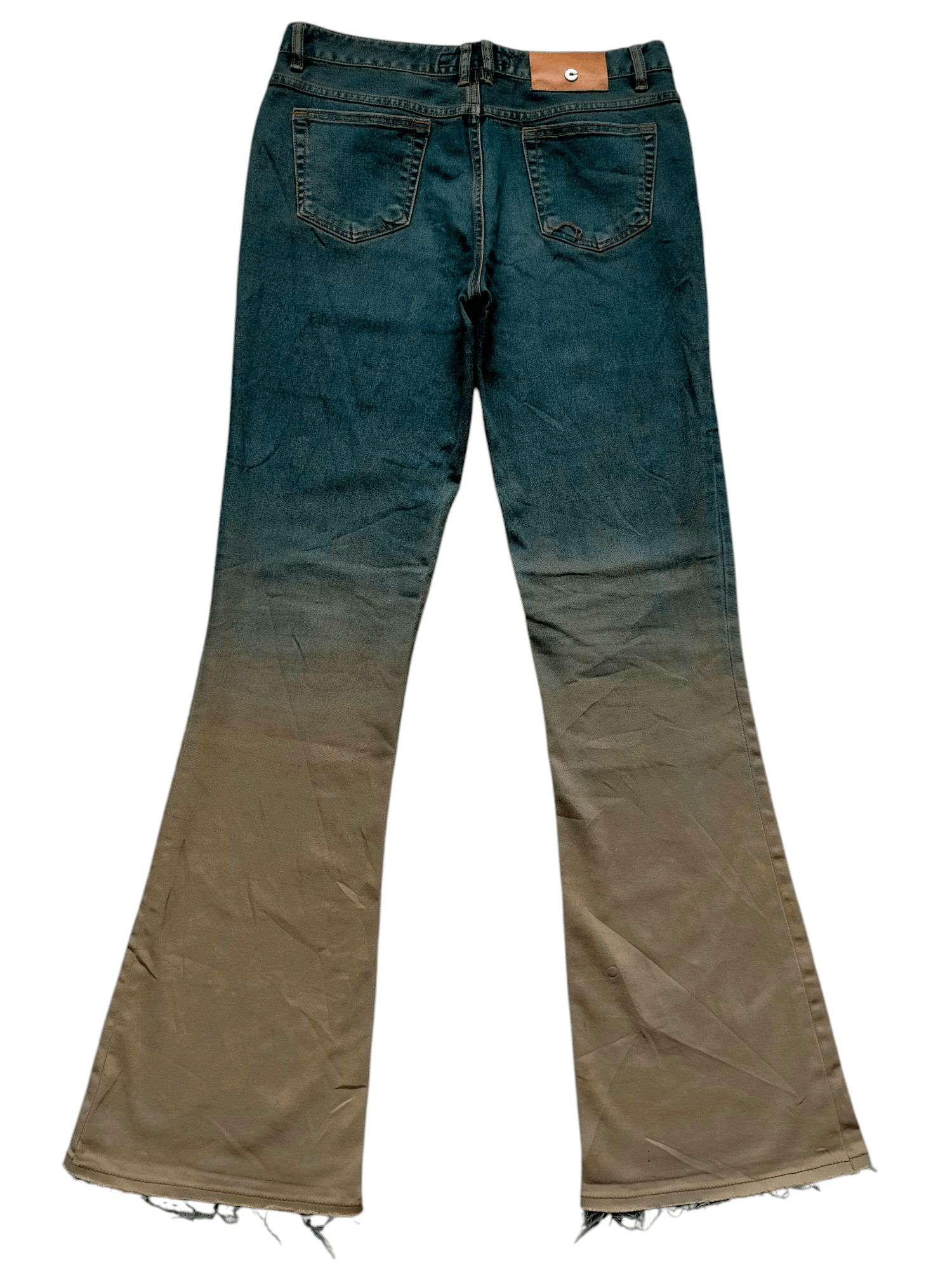 Hysteric Glamour × Japanese Brand Flare Jeans Cf line Embroidered Floral Low rise Stretch Size US 30 / EU 46 - 2 Thumbnail