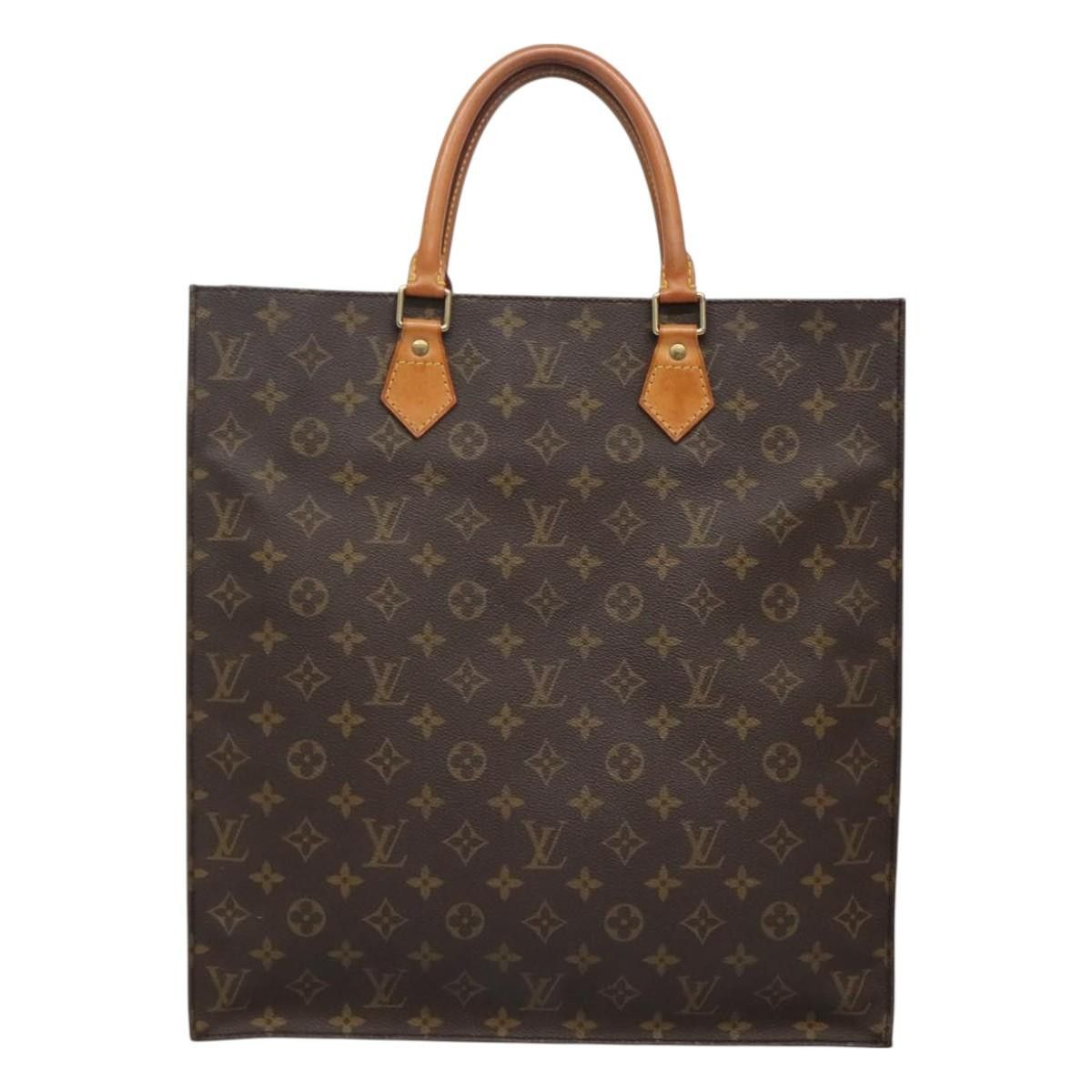 Louis Vuitton LOUIS VUITTON Monogram Sac Plat Hand Bag M51140 Size ONE SIZE - 2 Thumbnail