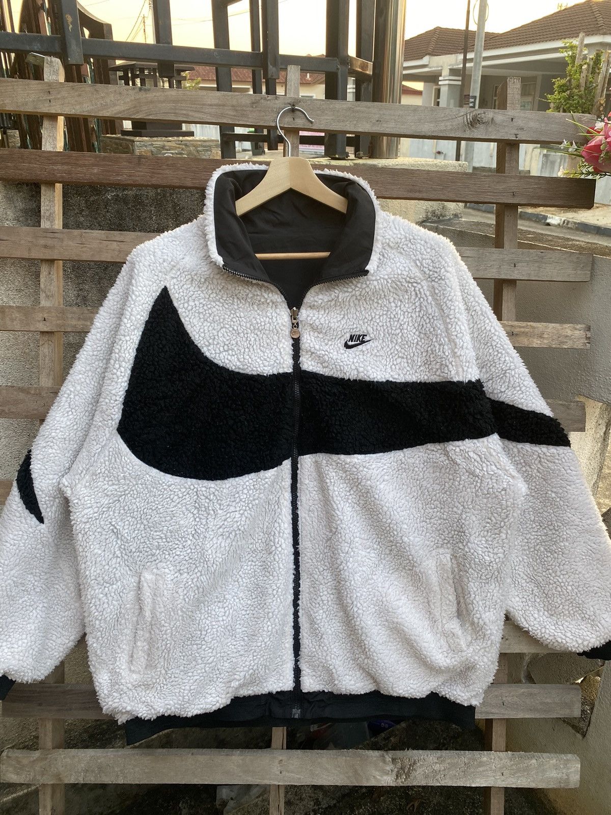 🔥 Oversizes 🔥 Vintage 90s Nike Sherpa Reversible Jacket