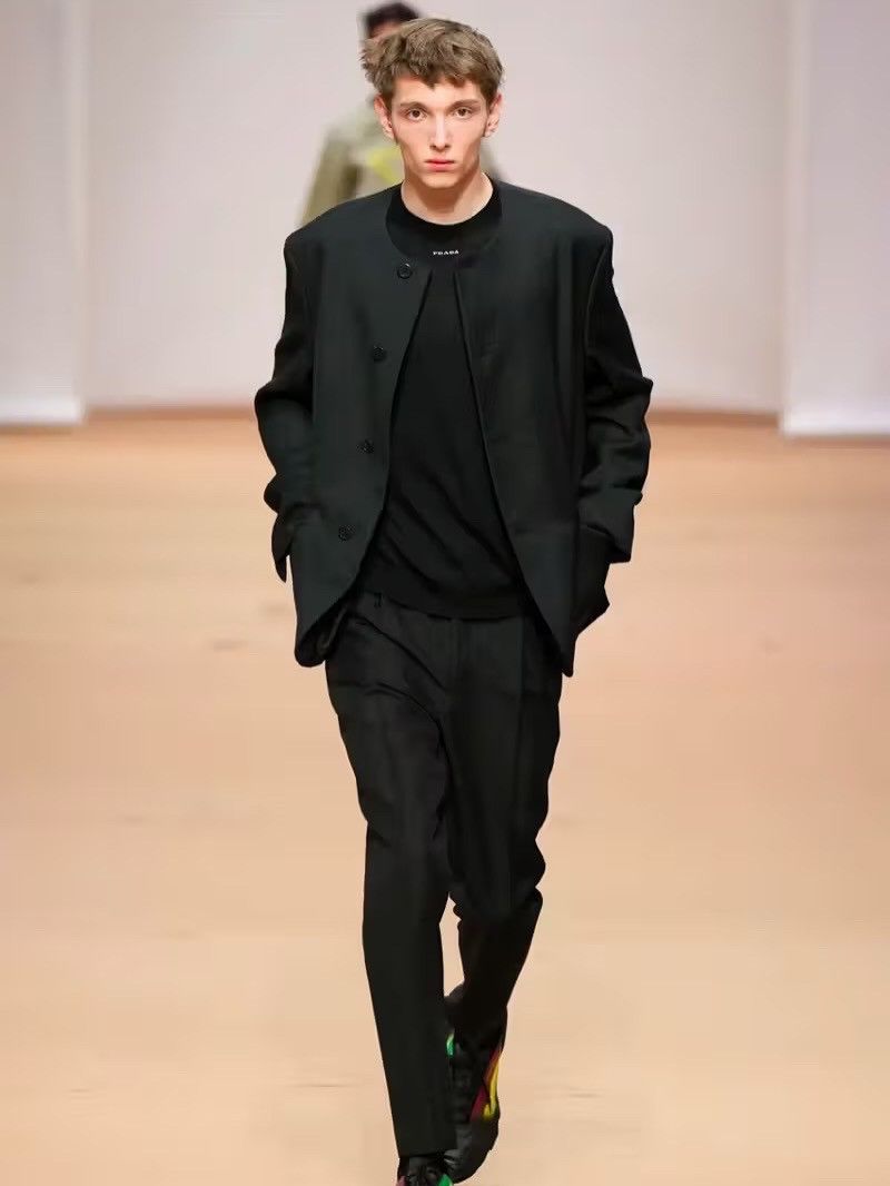 (NEW) SS23 Triangle Logo Wool Mohair Tailored Jacket