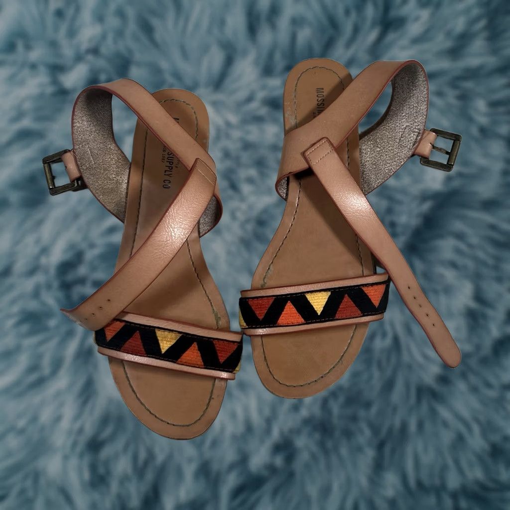 Mossimo Mossimo Supply Co Sandals Womens Size 8 Strappy Multicolor Synthetic Sandal Size US 8 / IT 38 - 1 Thumbnail