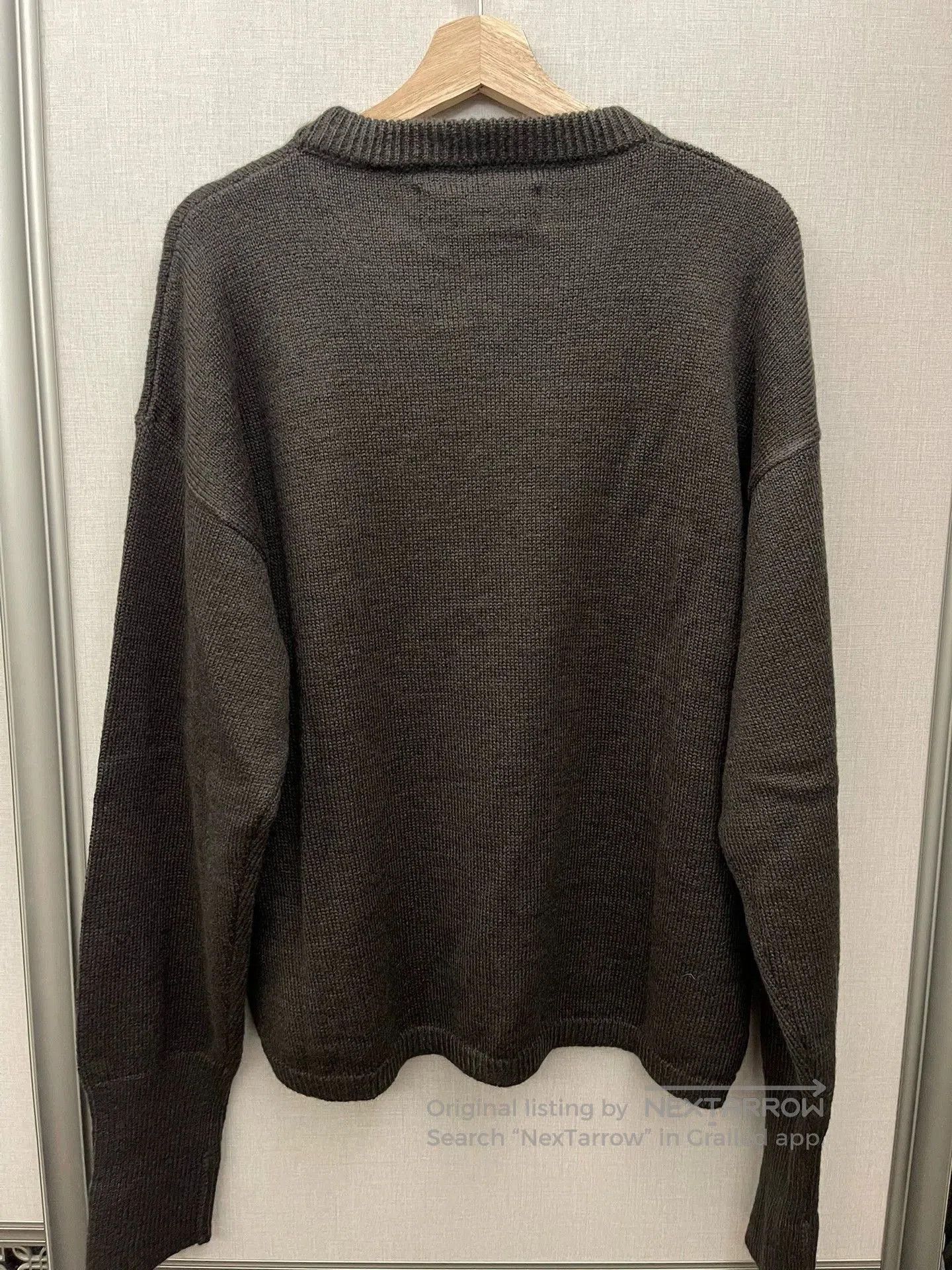 ERL Brown Graphic Knit Sweater with Logo and Text. Size US L / EU 52-54 / 3 - 4 Thumbnail