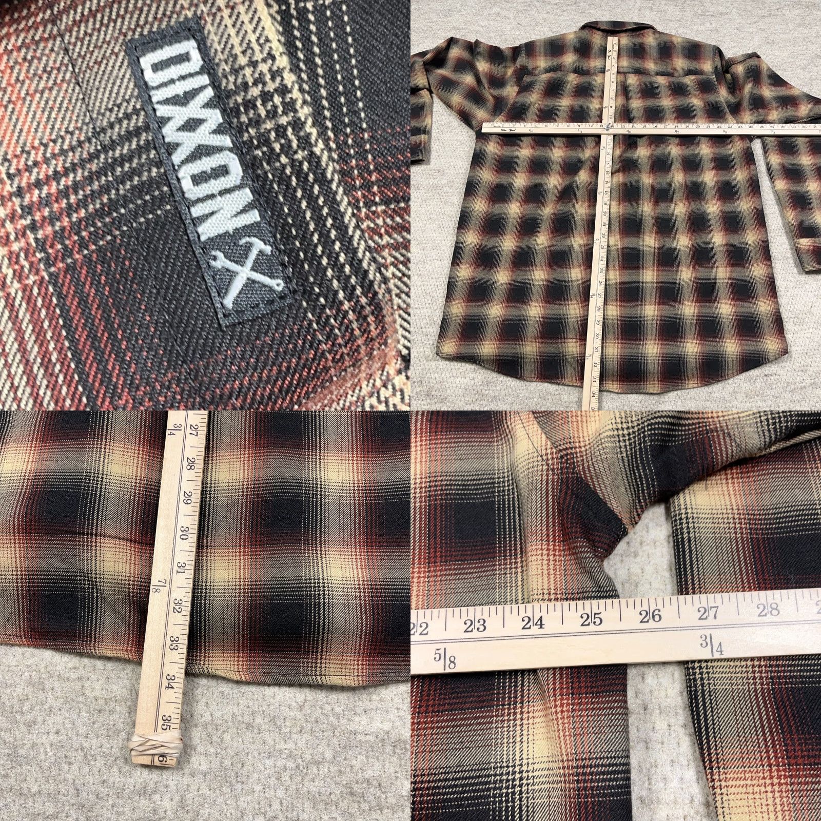 Vintage Dixxon Flannel Button-Up Men 2XT Brown Plaid Casual Shirt 2X Tall Mens Vintage: No Size US XXL / EU 58 / 5 - 8 Thumbnail