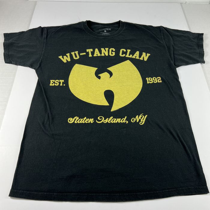 Wu Tang Clan 2012 Wu Tang Clan Staten Island Shirt Black Faded Big W ...