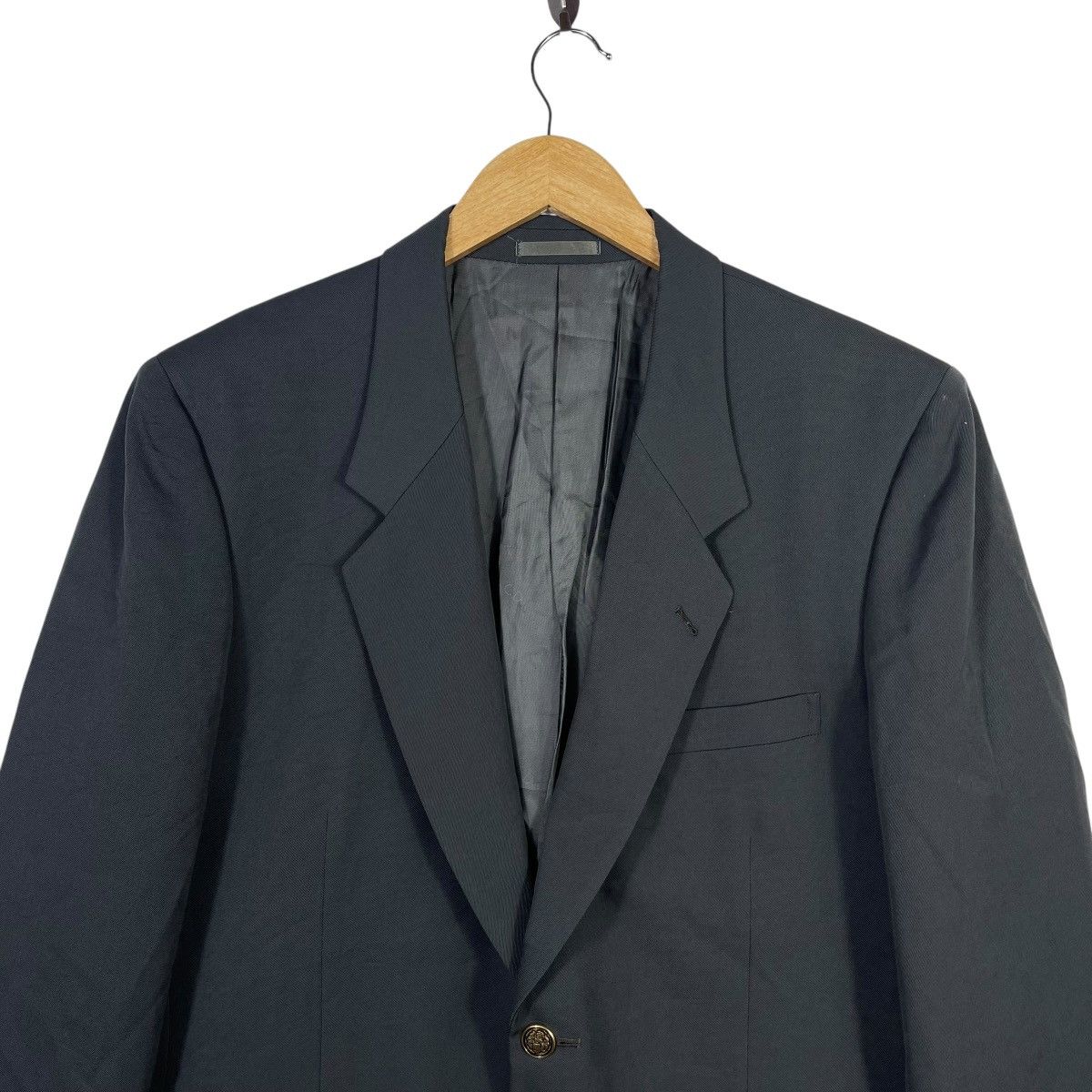 Christian Dior Monsieur Christian Dior Monsieur Vintage Navy Wool Blend Tailored Size 40R - 2 Thumbnail