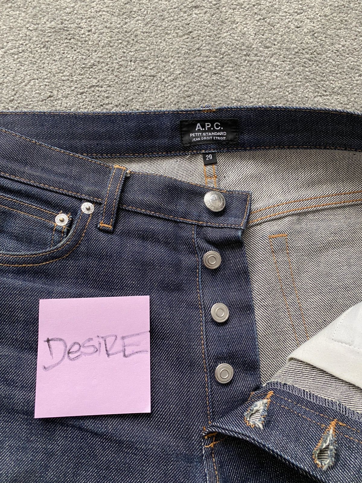 A.P.C. APC dark wash denim size 29 Size US 29 - 4 Thumbnail