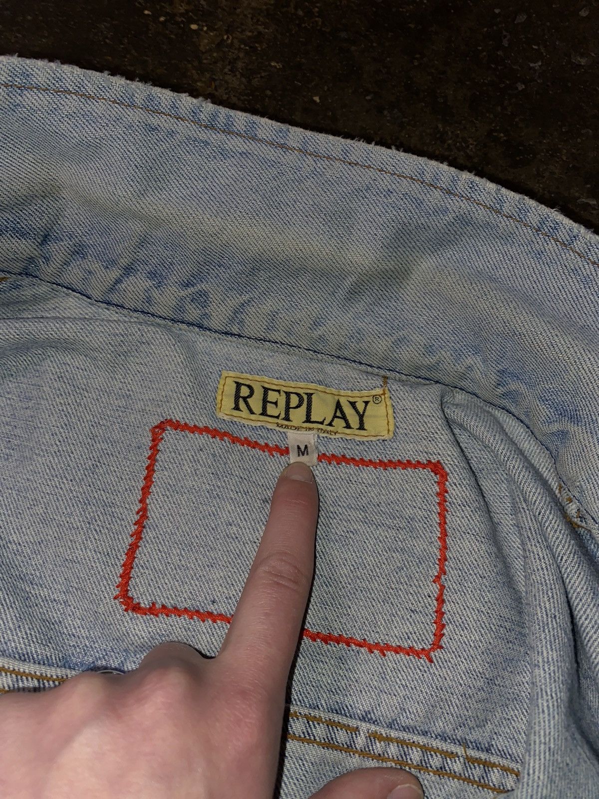 Band Tees × Vintage Vintage Punk Replay Denim Jacket Sex Drugs Rock n Roll Size US M / EU 48-50 / 2 - 5 Thumbnail