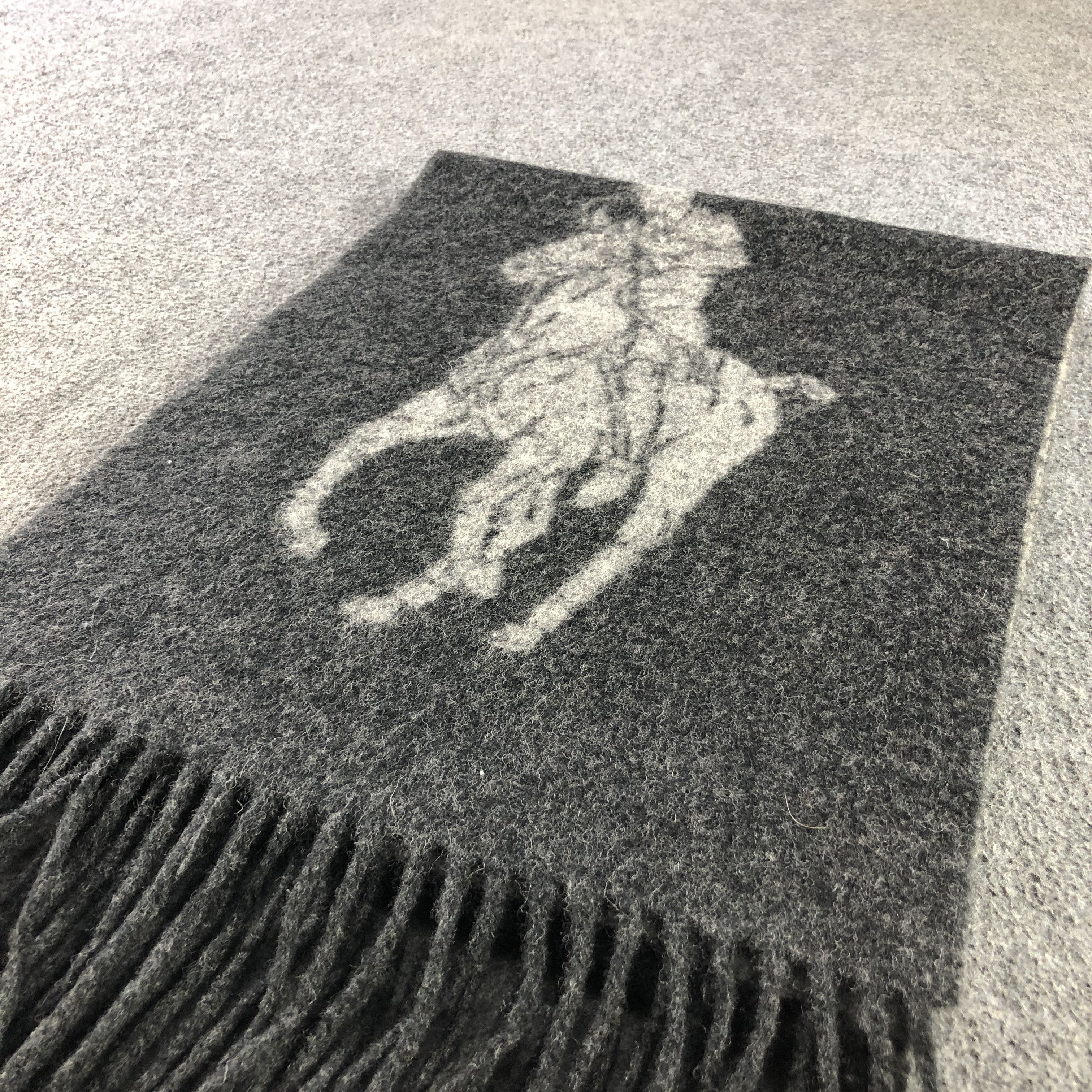 Polo Ralph Lauren Polo Ralph Lauren Big Logo Wool Scarf Muffler V2940 Size ONE SIZE - 3 Thumbnail