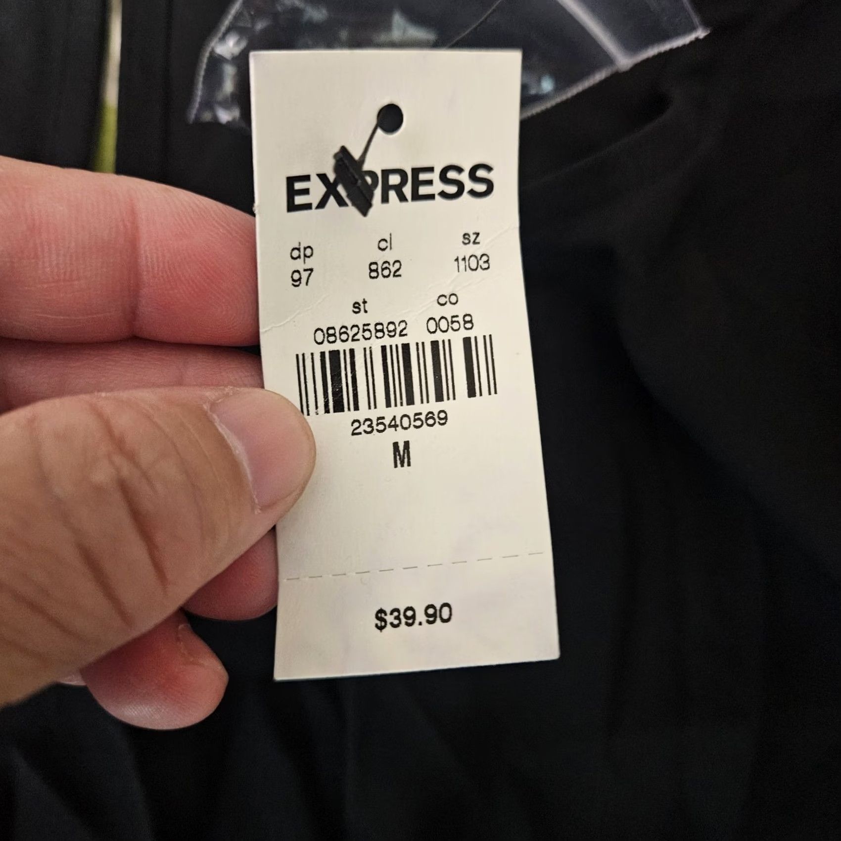 Express Express Black Women's Top Size M NEW Puff Shoulder 3/4 Sleeve Keyhole back Shirt Women M Black Puff Sleeve Crew Neck Blouse Size M / US 6-8 / IT 42-44 - 4 Thumbnail