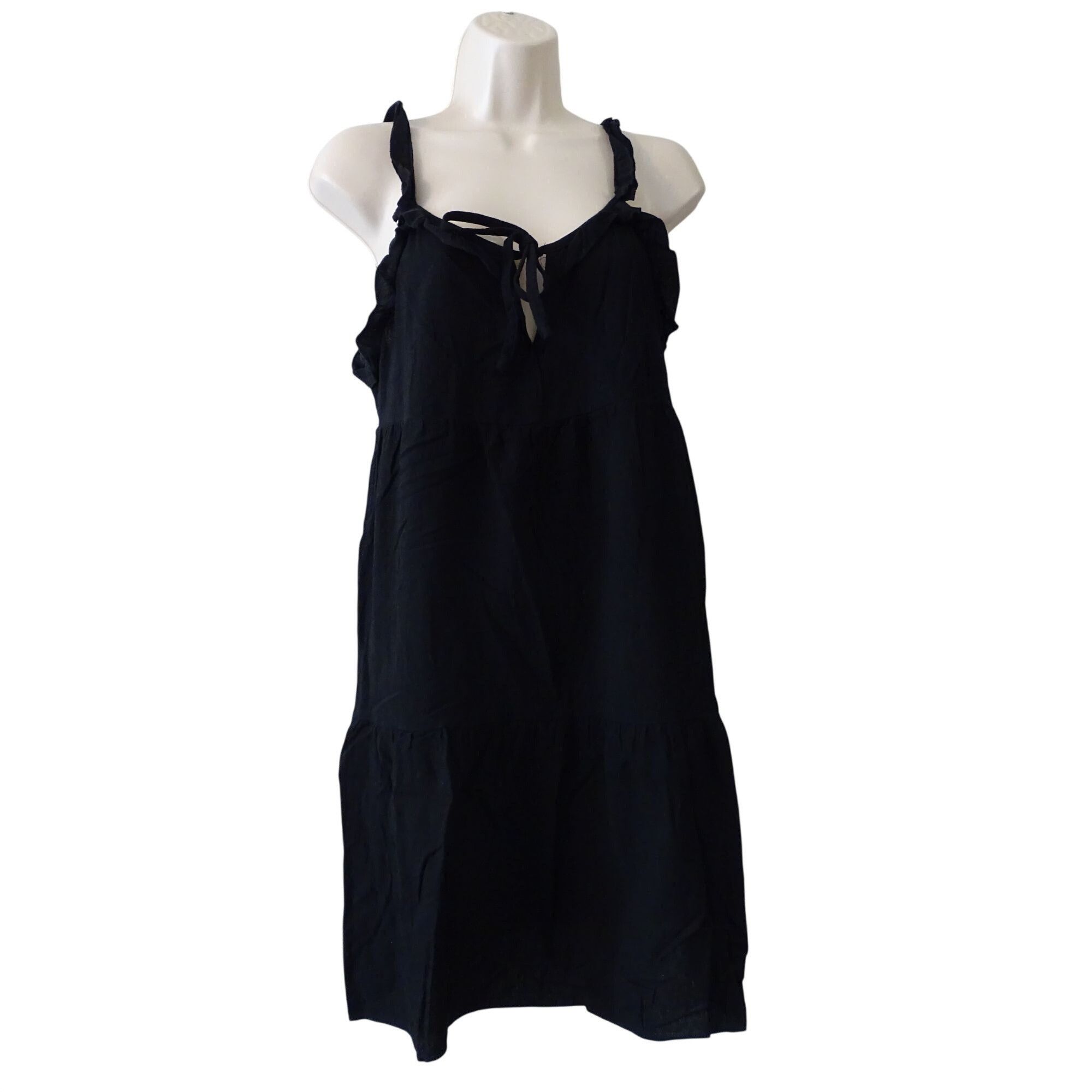 Other Black Sleeveless Tiered Dress Women Size L Summer Size L / US 10 / IT 46 - 1 Thumbnail