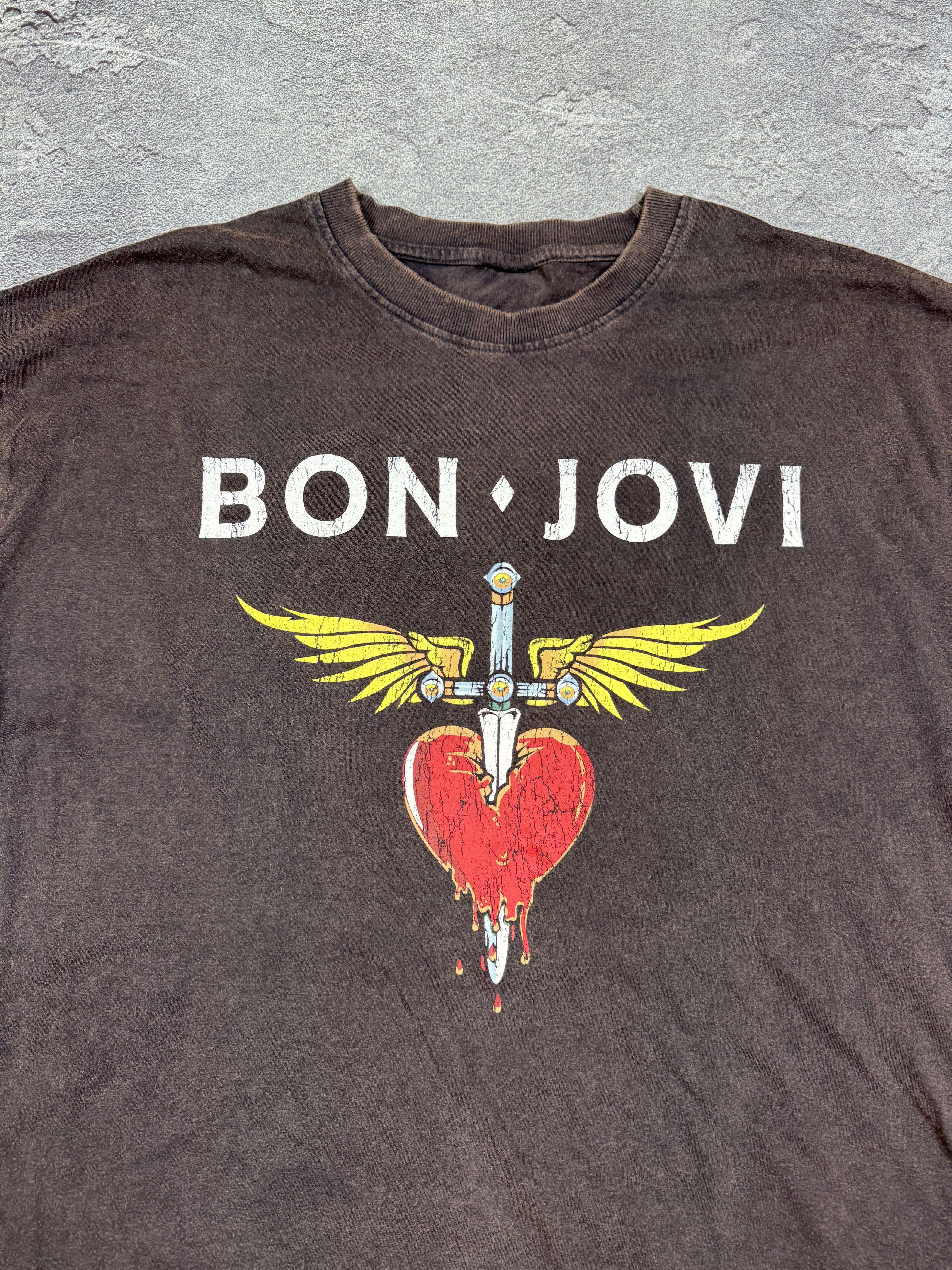 Bon Jovi Bon Jovi Faded T-Shirt Tee Size XL Streetwear Gothic Rock Size US XL / EU 56 / 4 - 3 Thumbnail