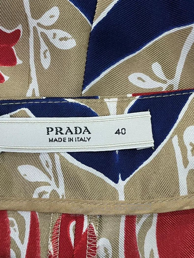 Prada Prada Colourful silk printed shorts Size US 40 / EU 56 - 4 Thumbnail