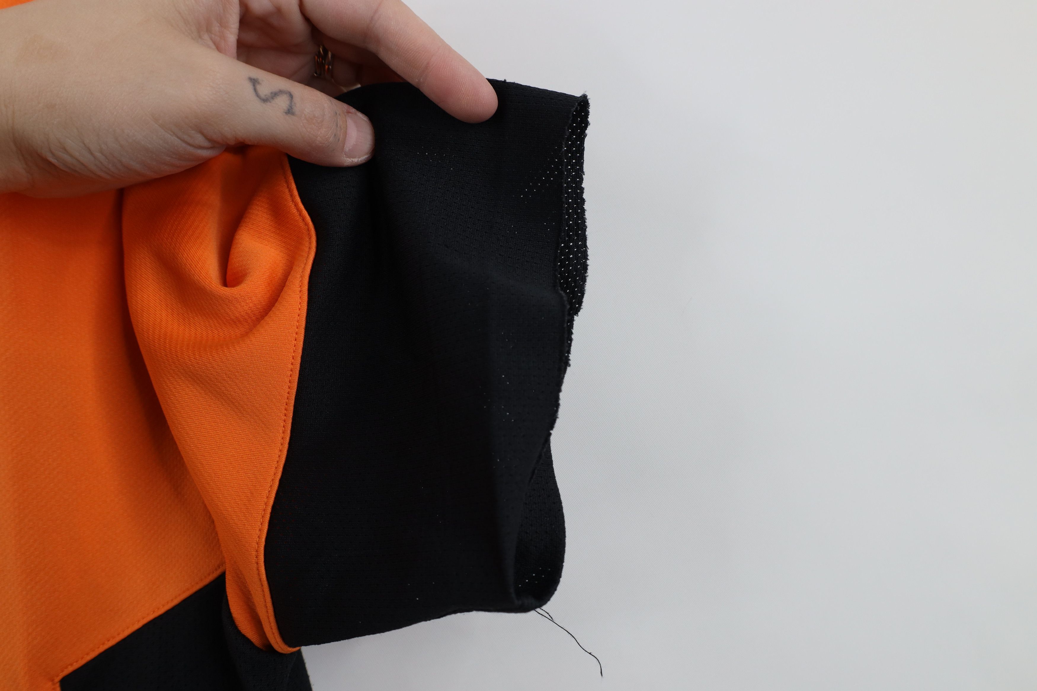 Nike × Vintage Vintage Nike Total 90 Scott Mini Swoosh Soccer Jersey Orange Size US S / EU 44-46 / 1 - 8 Thumbnail