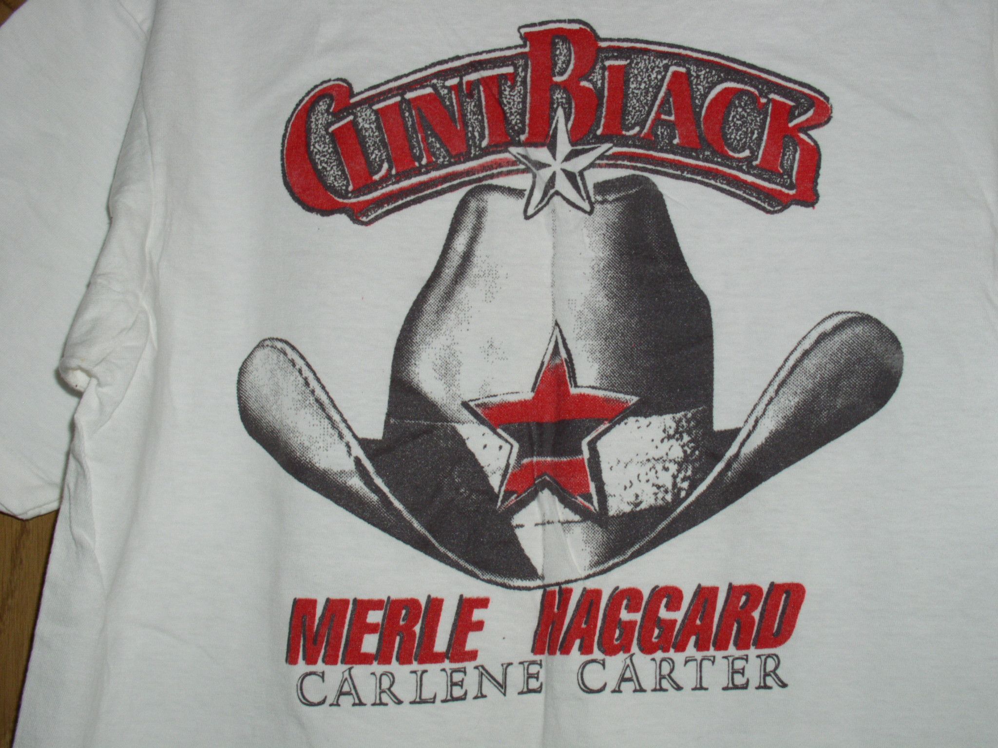 Vintage Clint Black Concert Shirt 1991 Merle Haggard Single Stitched Size US M / EU 48-50 / 2 - 4 Thumbnail