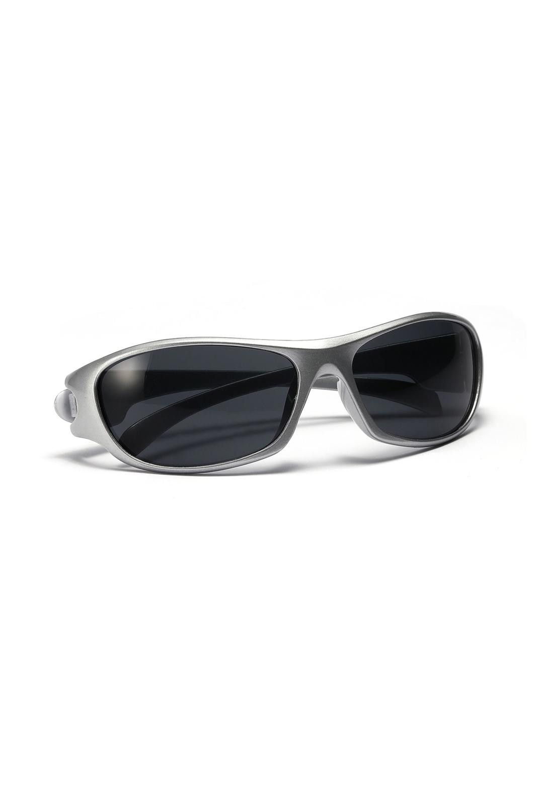 Other Vtg Y2k Avant Garde Futuristic Sunglasses Silver Unisex OS Size ONE SIZE - 3 Thumbnail