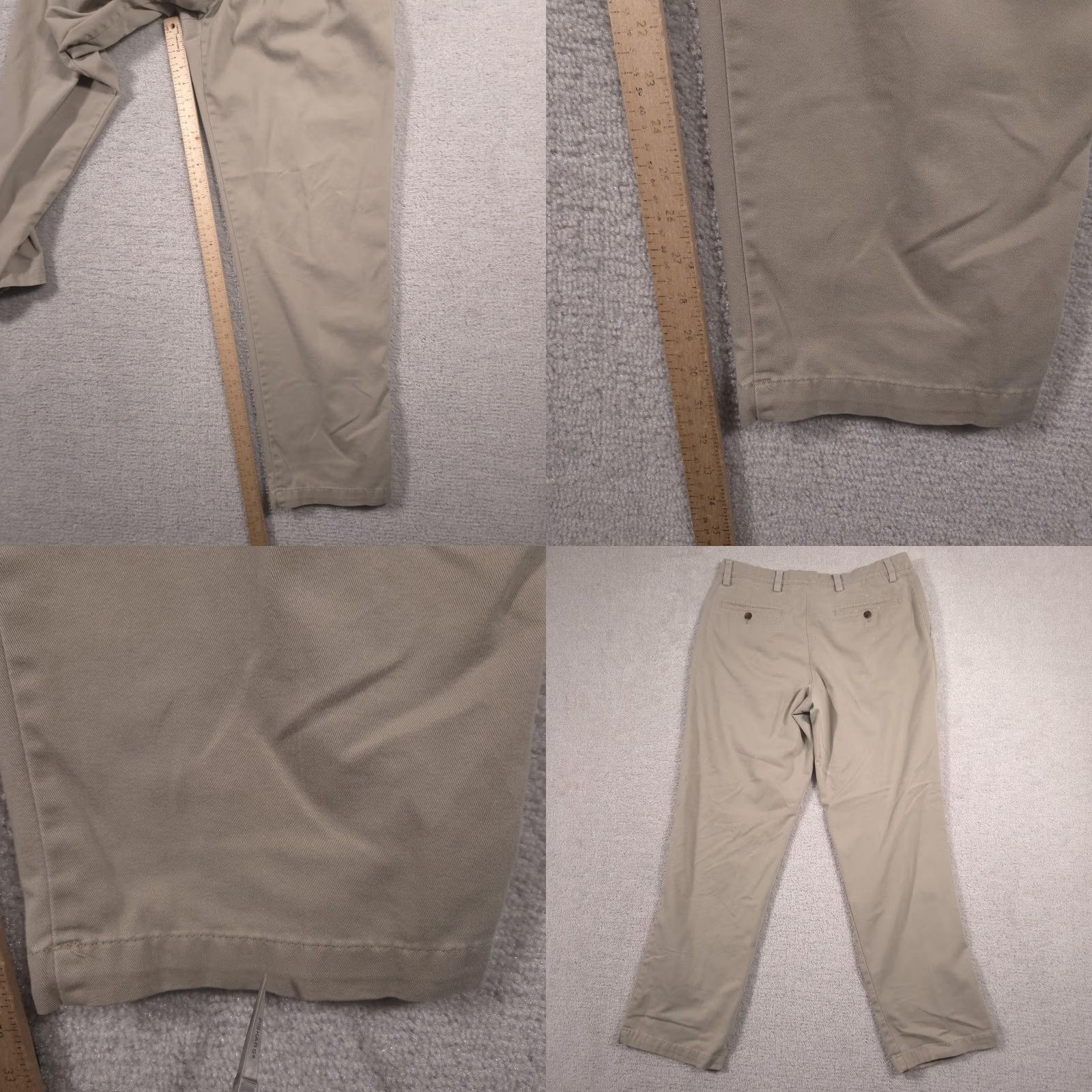 Dockers Dockers Pants Mens 33x32 Beige Classic Fit Pleated Front Straight Leg Chino Size US 33 - 9 Thumbnail