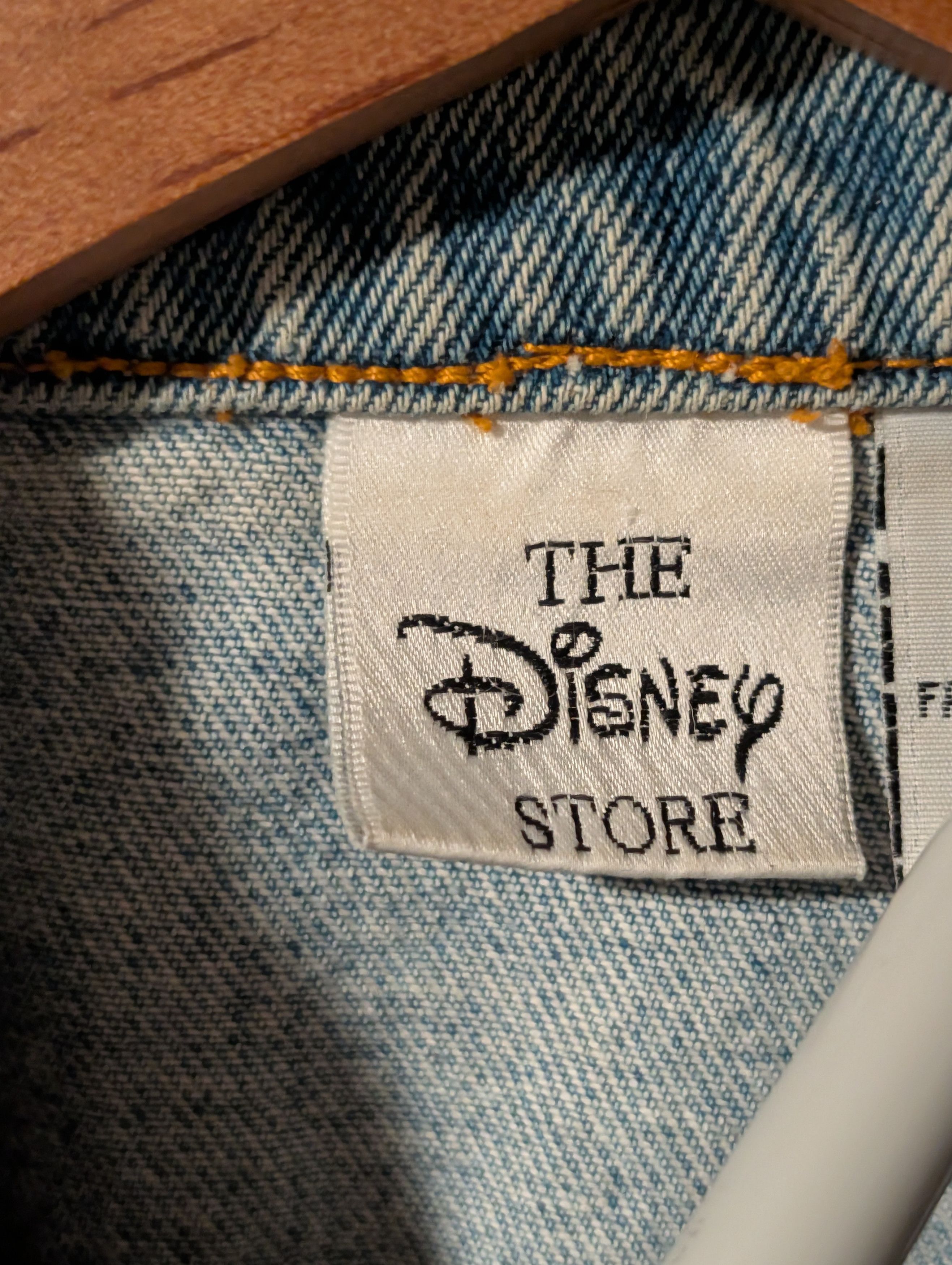 Disney Vtg Disney Mickey Mouse Peace Love Denim Jacket JUNIOR Size S / US 4 / IT 40 - 5 Thumbnail