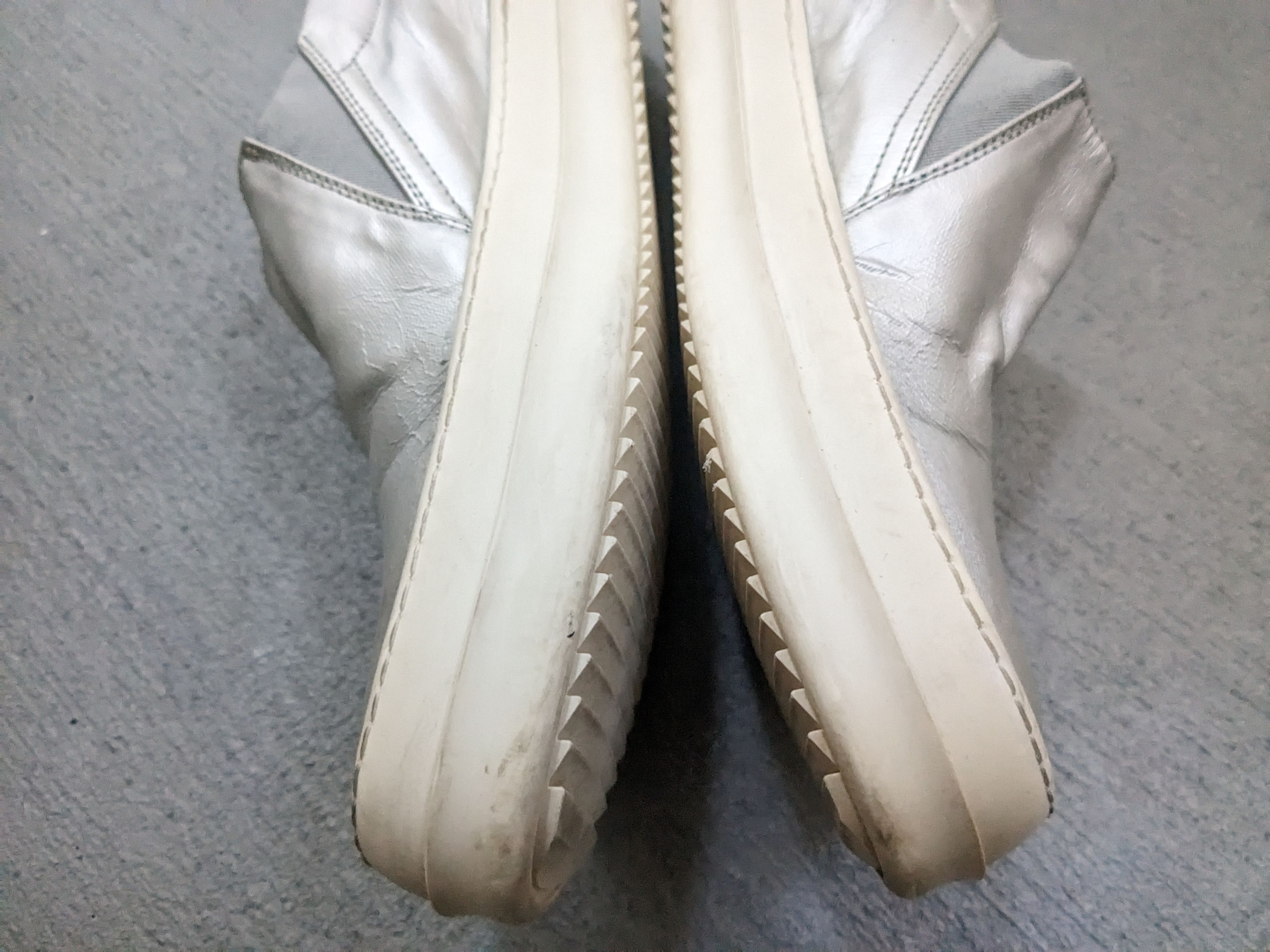 Rick Owens Rick Owens DRKSHDW Boat Ramones Size 7 40 Silver Size US 7 / EU 40 - 12 Thumbnail