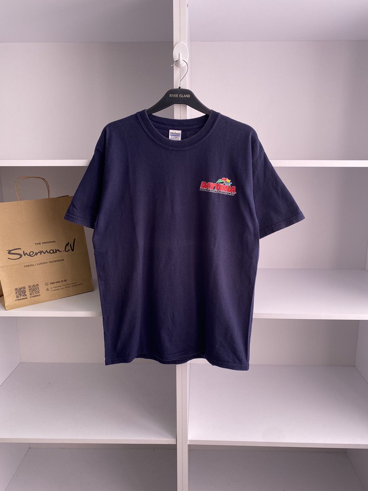 Daytona × Vintage Vintage Daytona Overprinted racing tee Size US L / EU 52-54 / 3 - 5 Thumbnail