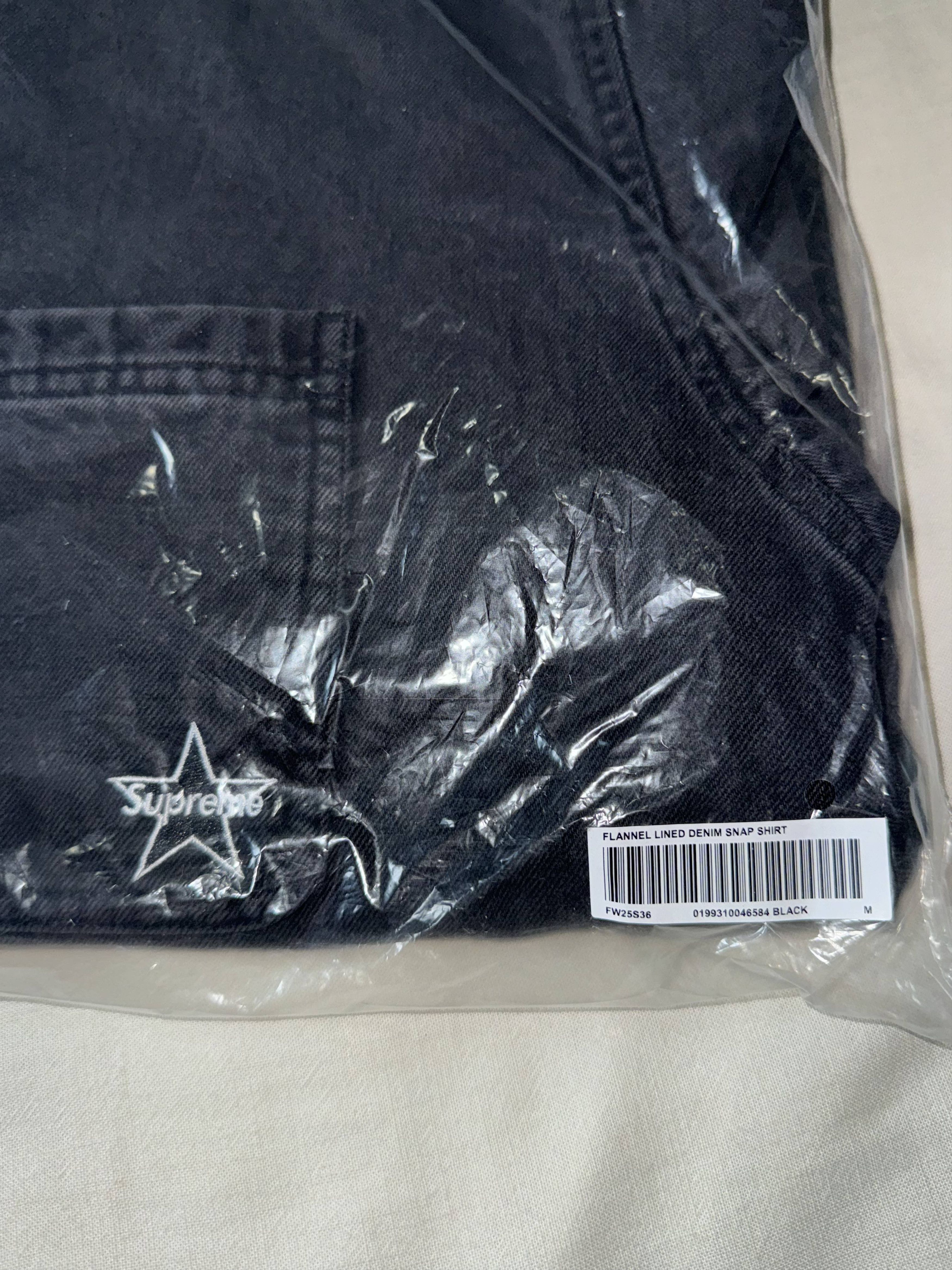 Supreme Supreme Quilted Denim Snap Shirt - Black Size US M / EU 48-50 / 2 - 5 Thumbnail