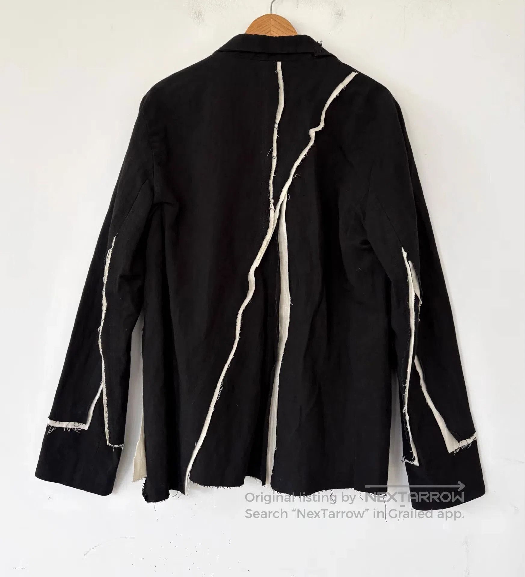 By Walid Black Distressed Button. Size US S / EU 44-46 / 1 - 8 Thumbnail