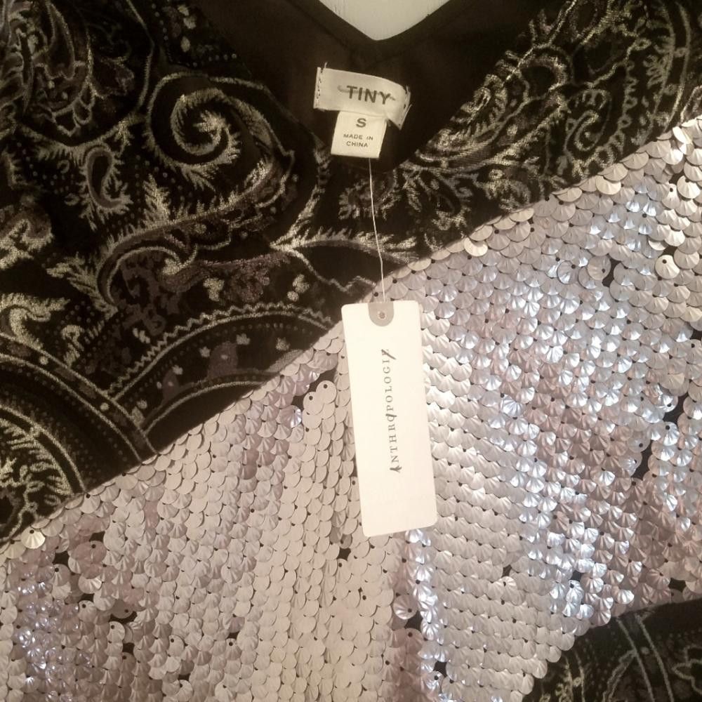 Designer NWT Anthropologie TINY Sleeveless Blouse Size S Size S / US 4 / IT 40 - 3 Thumbnail