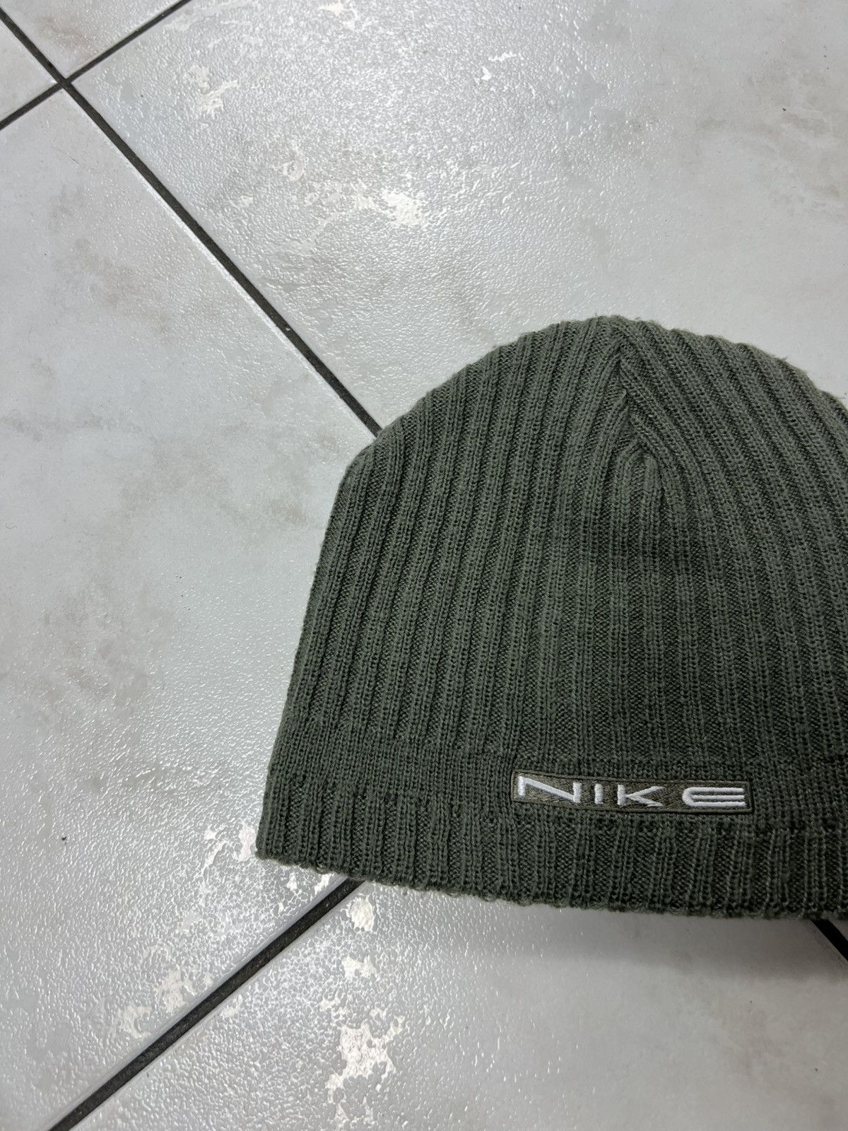 Nike Vintage Nike y2k knit beanie hat retro swoosh double sided Size ONE SIZE - 4 Thumbnail
