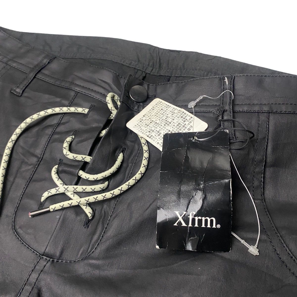If Six Was Nine × Japanese Brand 2000's Xfrm Gallery Laced Up Leather Biker Pants Size US 30 / EU 46 - 10 Thumbnail