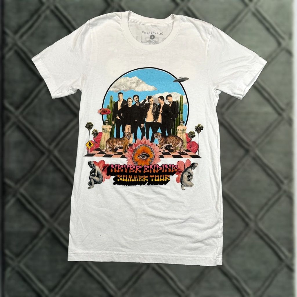 New Republic OneRepublic Concert T-Shirt Mens S White Never Ending Summer Tour 2022 Music Size US S / EU 44-46 / 1 - 1 Thumbnail