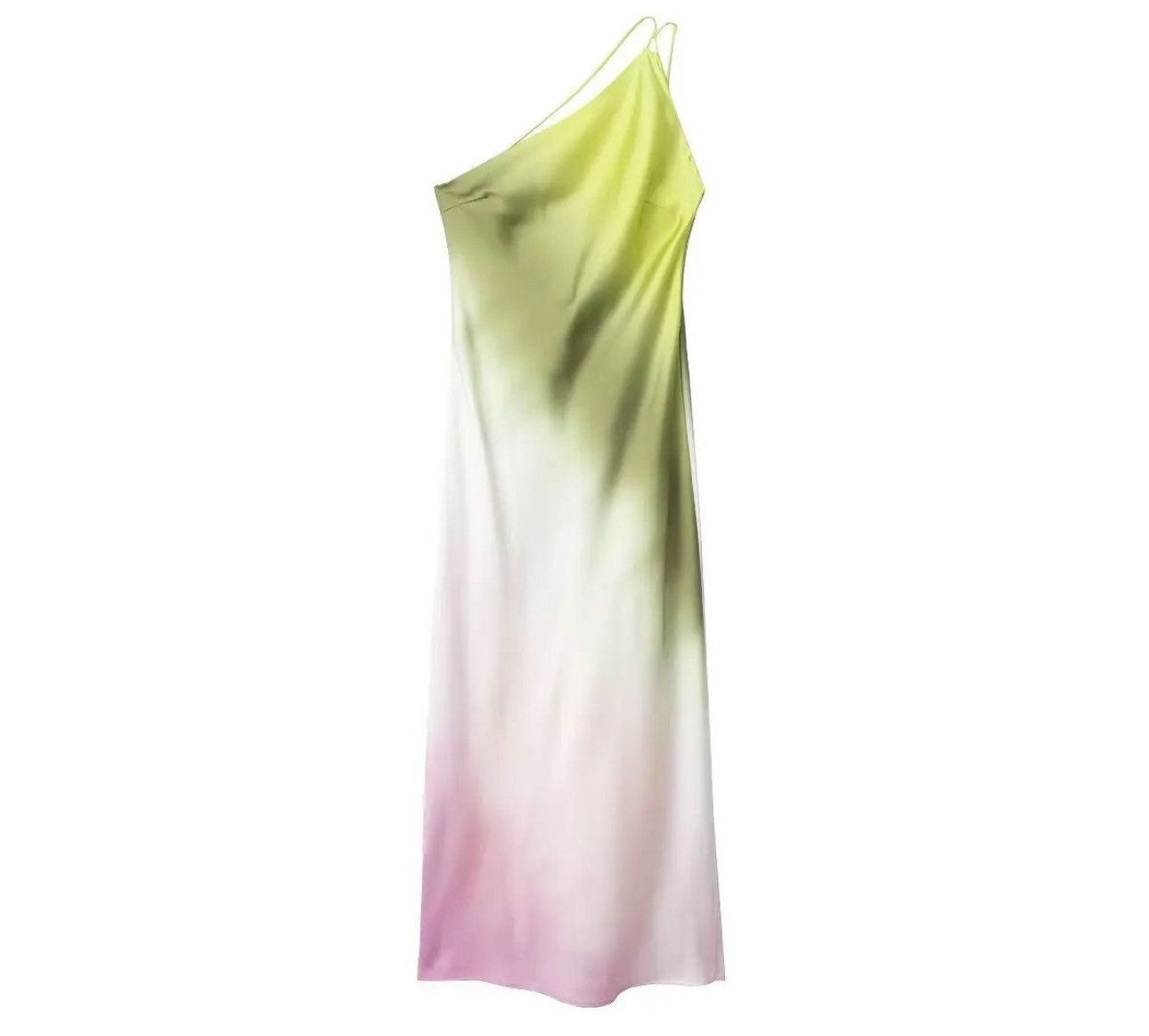 Vintage ZARA NEW WOMAN ss23 LONG TIE-DYE ASYMMETRIC Halter Dress Size M / US 6-8 / IT 42-44 - 3 Thumbnail