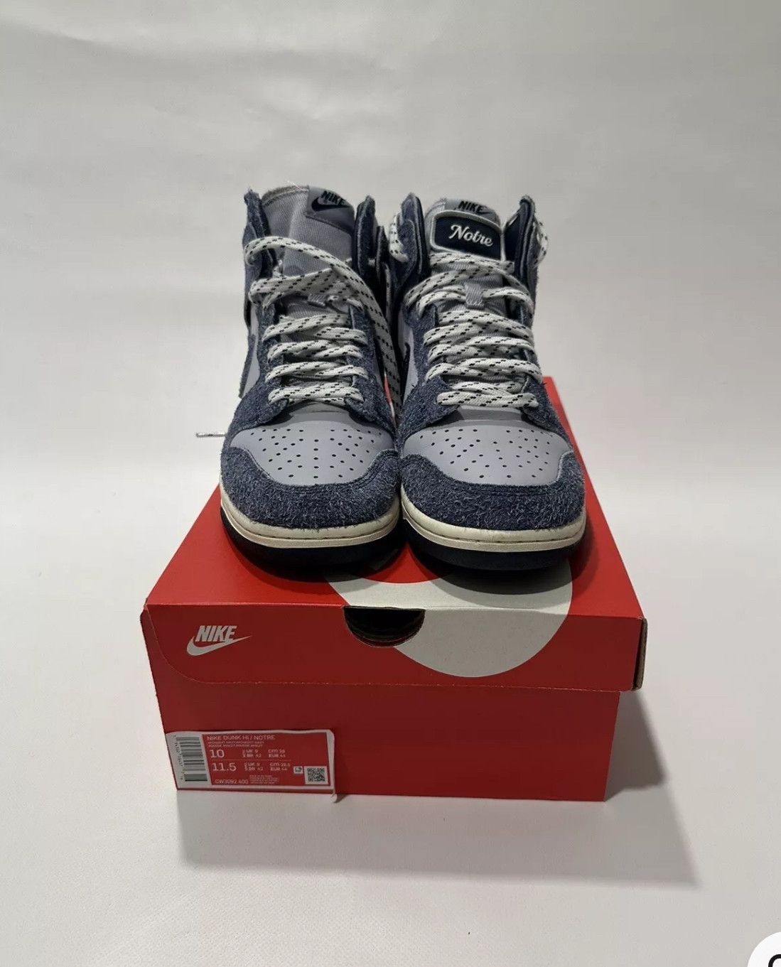 Nike Nike Dunk Hi / Notre Midnight Navy SIZE 10 Size US 10 / EU 43 - 2 Thumbnail