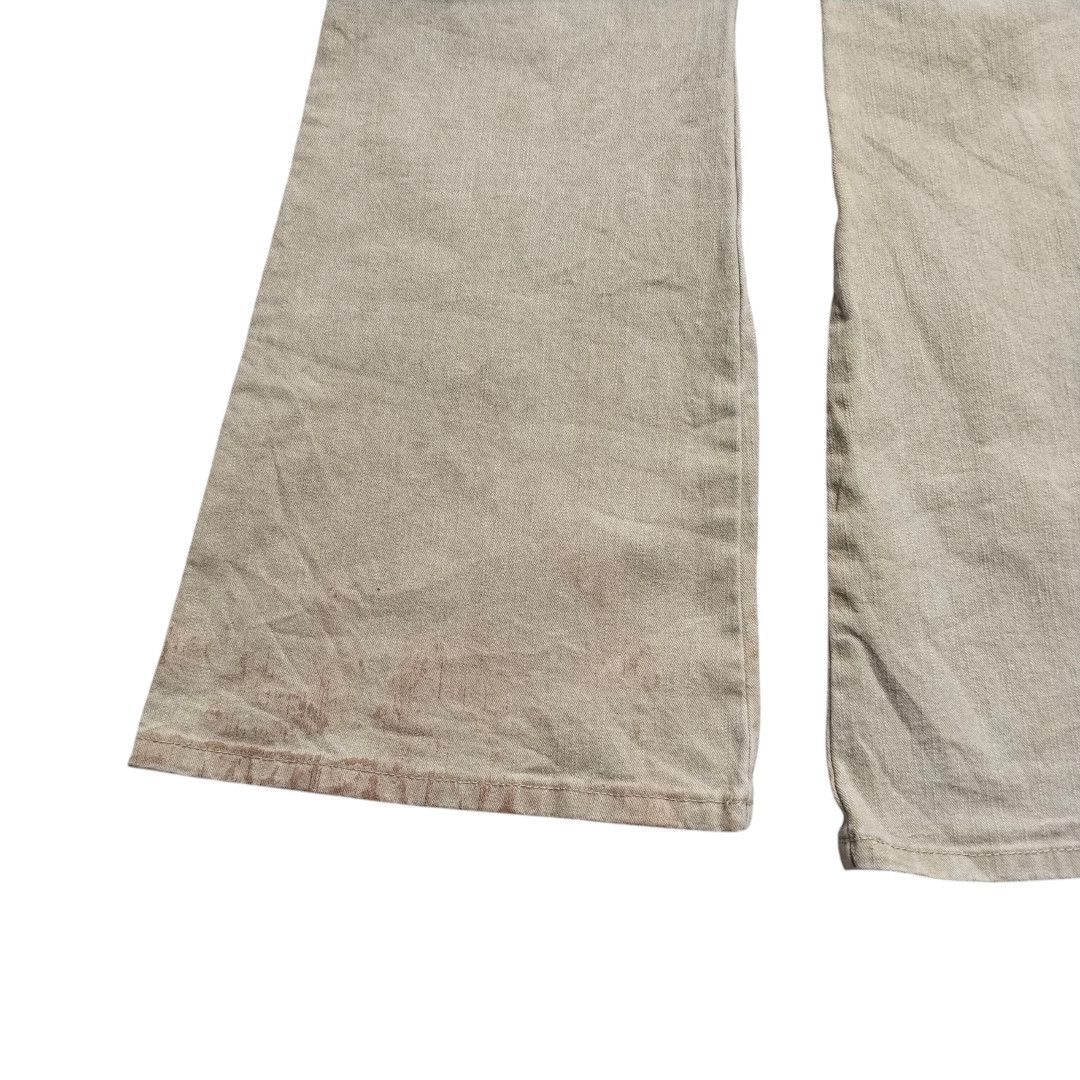 If Six Was Nine × Japanese Brand Livre Claire whisker effect flared jean Size US 28 / EU 44 - 6 Thumbnail