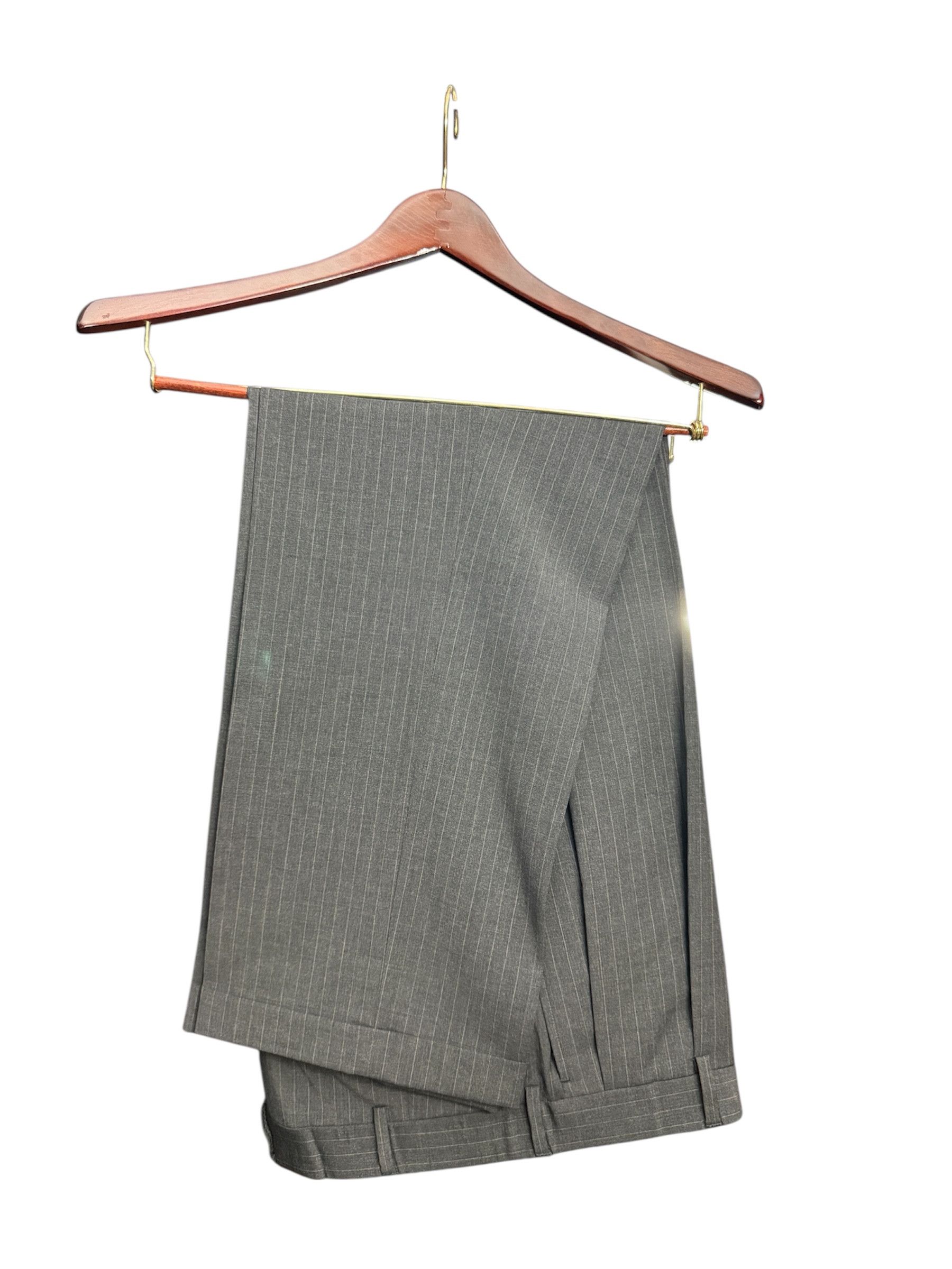 Nautica Nautica Charcoal Pinstripe Suit 100% WOOL 40s Size 40S - 3 Thumbnail