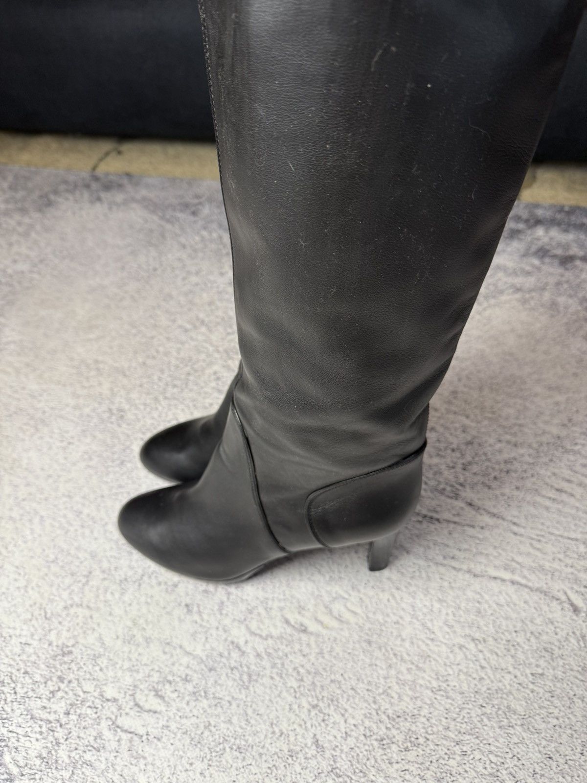 Sergio Rossi Sergio Rossi Black Leather Women's Boots Size US 10 / IT 40 - 8 Thumbnail