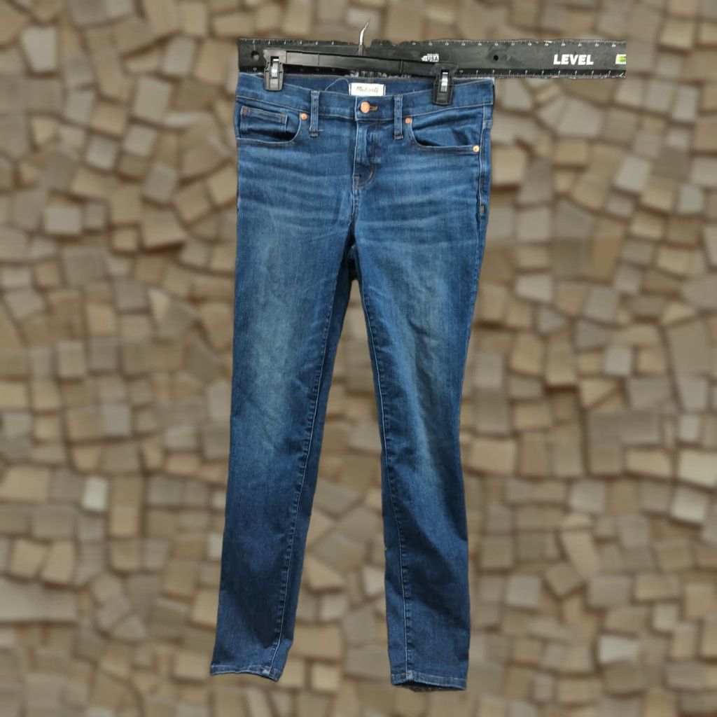 Madewell Madewell Jeans 8" Skinny Size 29 Tall Womens Medium Wash Blue Regular Rise 8.5-10.5 5-Pocket Denim Blue Mens? Size 29" - 1 Thumbnail