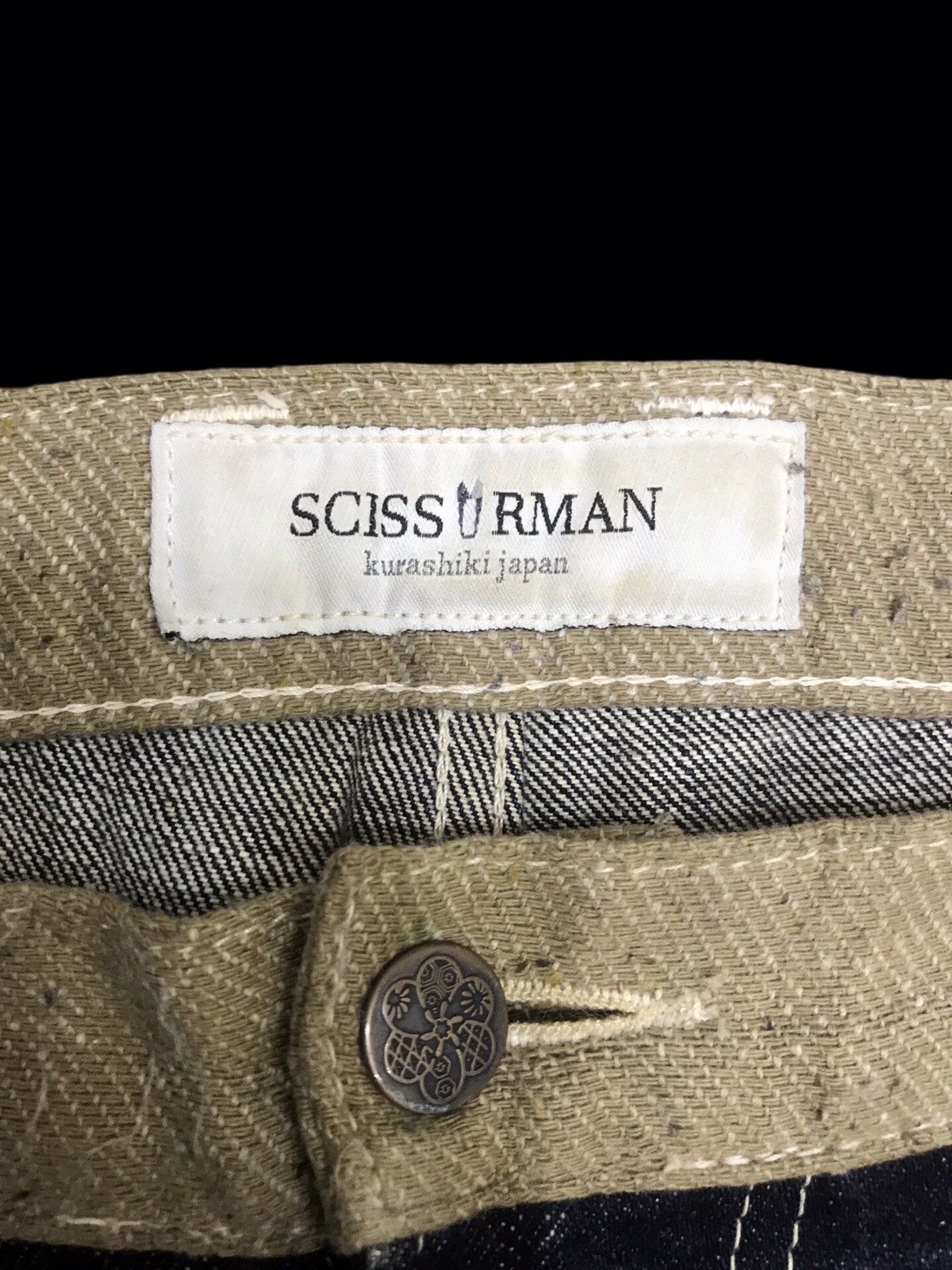Designer 💥ARCHIVAL💥SCISSORMAN HYBRID DISTRESSED PATCHWORK DENIM F87 Size US 38 / EU 54 - 3 Thumbnail