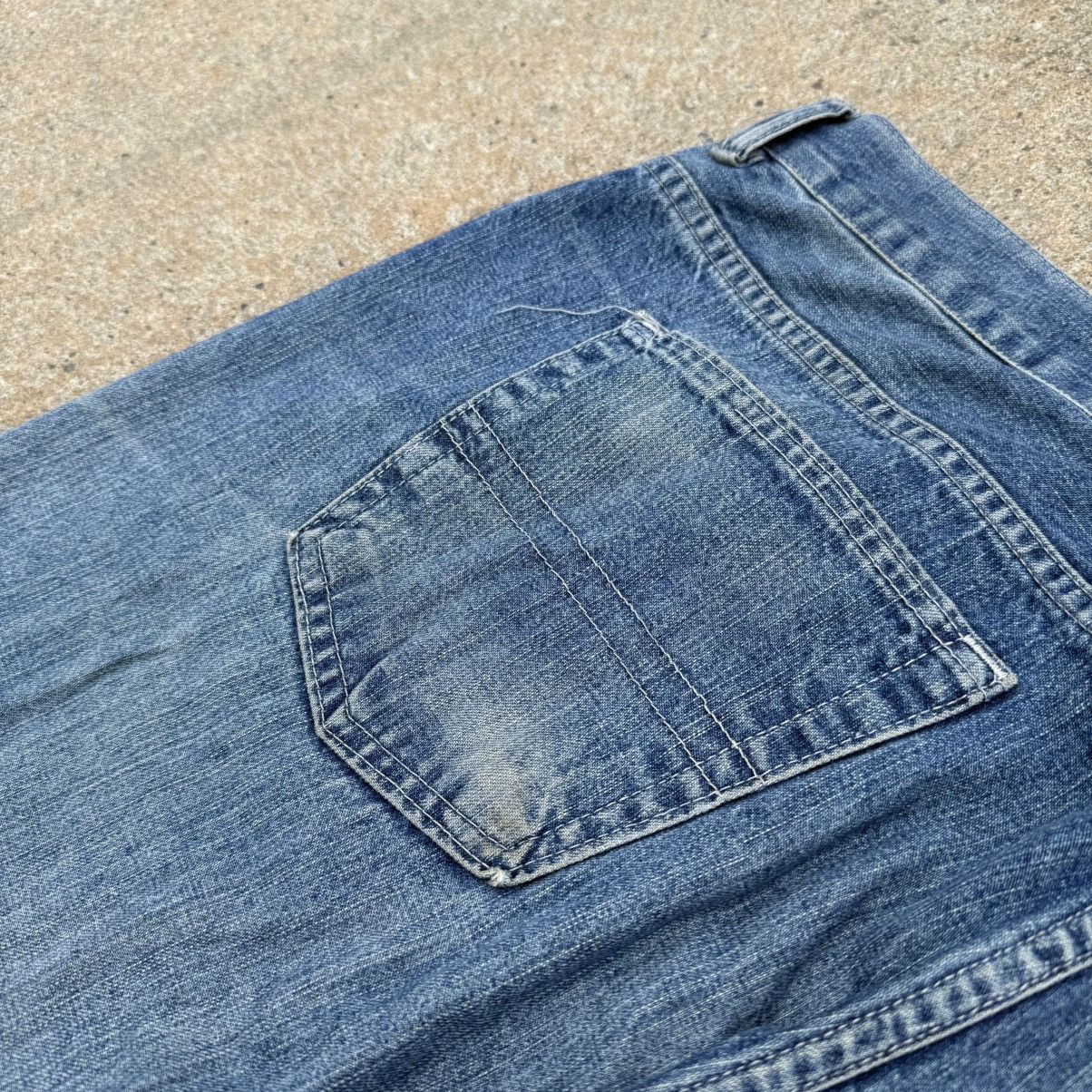 Trussardi Vintage 90’s Trussardi Distressed Faded Blue Baggy Jeans Size US 38 / EU 54 - 20 Thumbnail