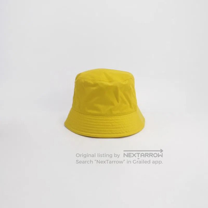 Prada Prada Yellow Triangle Logo Bucket Hat. Size ONE SIZE - 3 Thumbnail