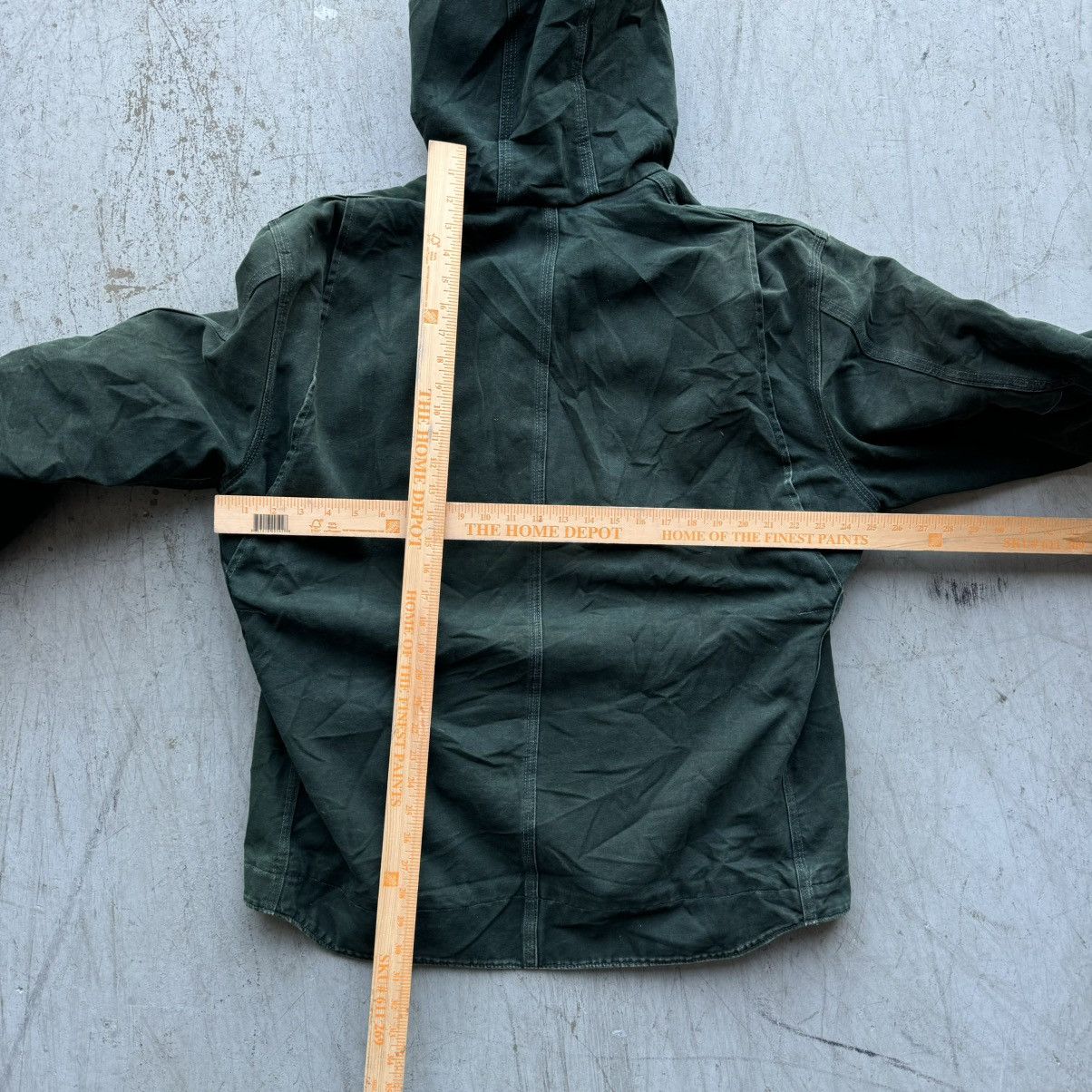 Carhartt × Vintage Crazy Vintage Carhartt Forest Green Faded Hooded Jacket Size US XL / EU 56 / 4 - 5 Thumbnail