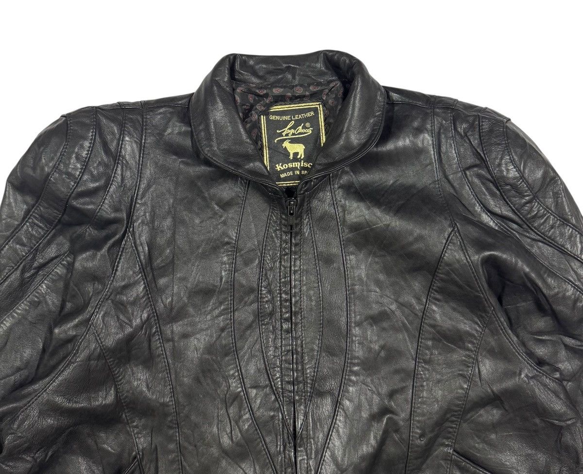 Kadoya Vtg🔥Kosmick Ridding Leather Jacket Made In Spain Size L Size US L / EU 52-54 / 3 - 4 Thumbnail